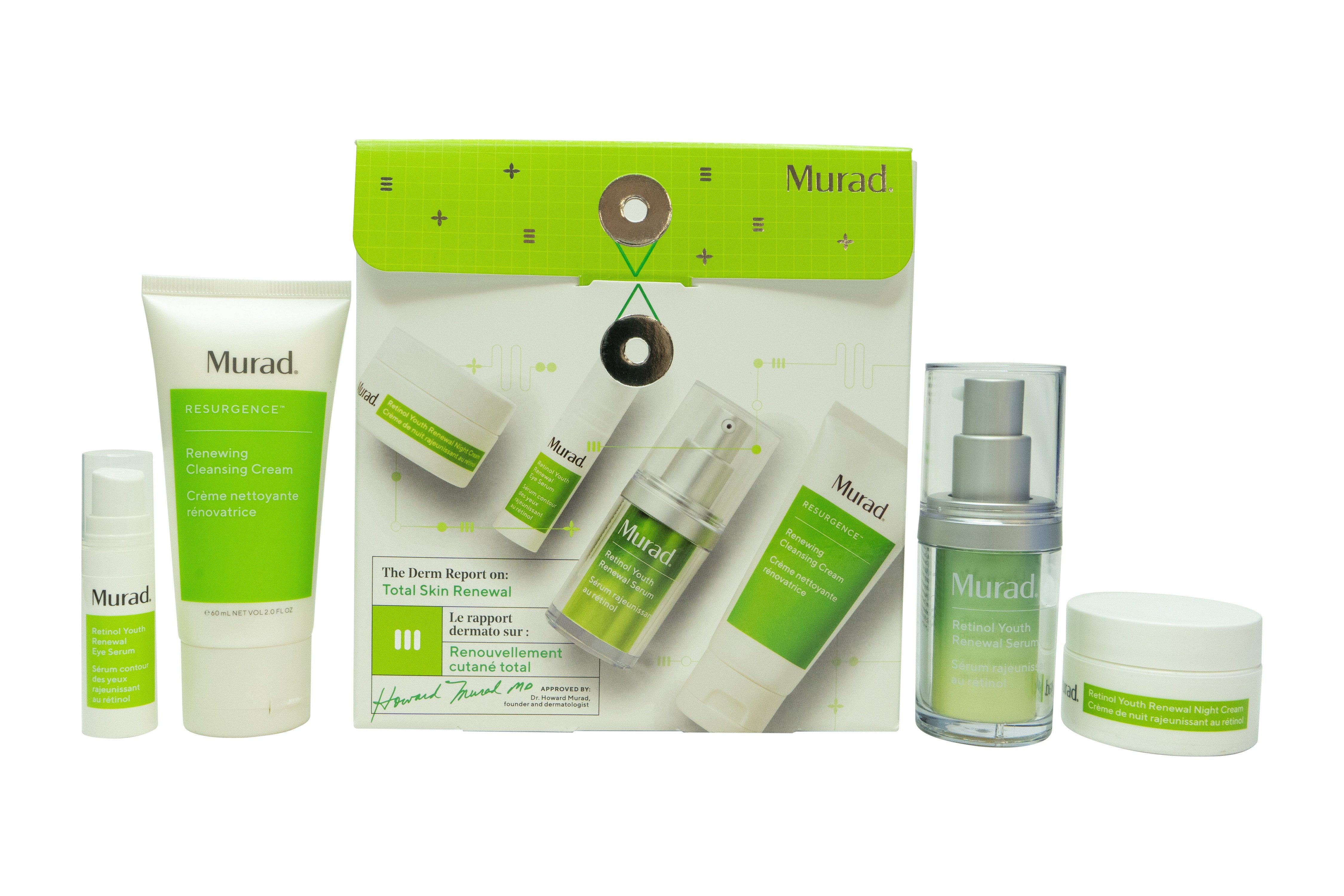 Murad Skincare Gesichtspflege-Set Murad The Derm Report Total Haut Renewal Set