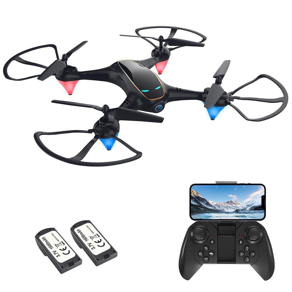 Eachine »E38« Drohne (Drohne mit Kamera 720MP, FPV WiFi Live,  Echtzeitübertragung, Kopflos-Modus, automatische Rückkehr, Höchenhaltung,  Reichweite 100m mit 2 Batterie) online kaufen | OTTO