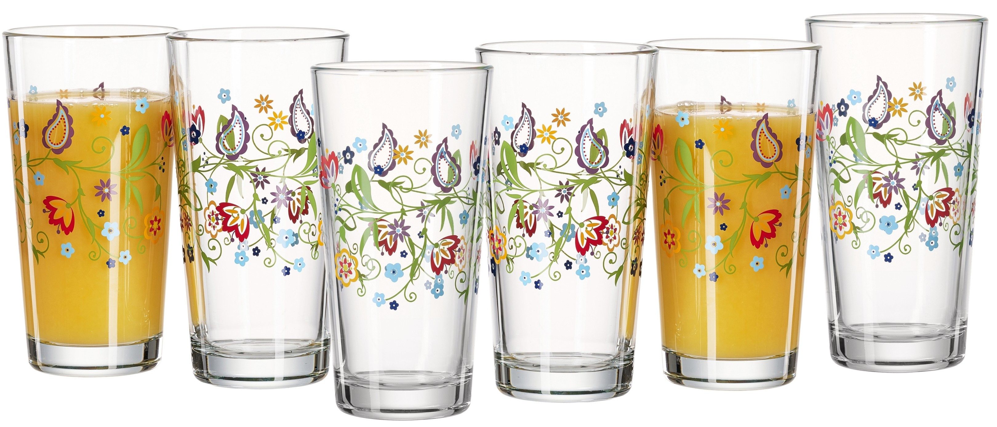 Ritzenhoff & Breker Gläser-Set Shanti, 6-tlg., Glas, je 380 ml