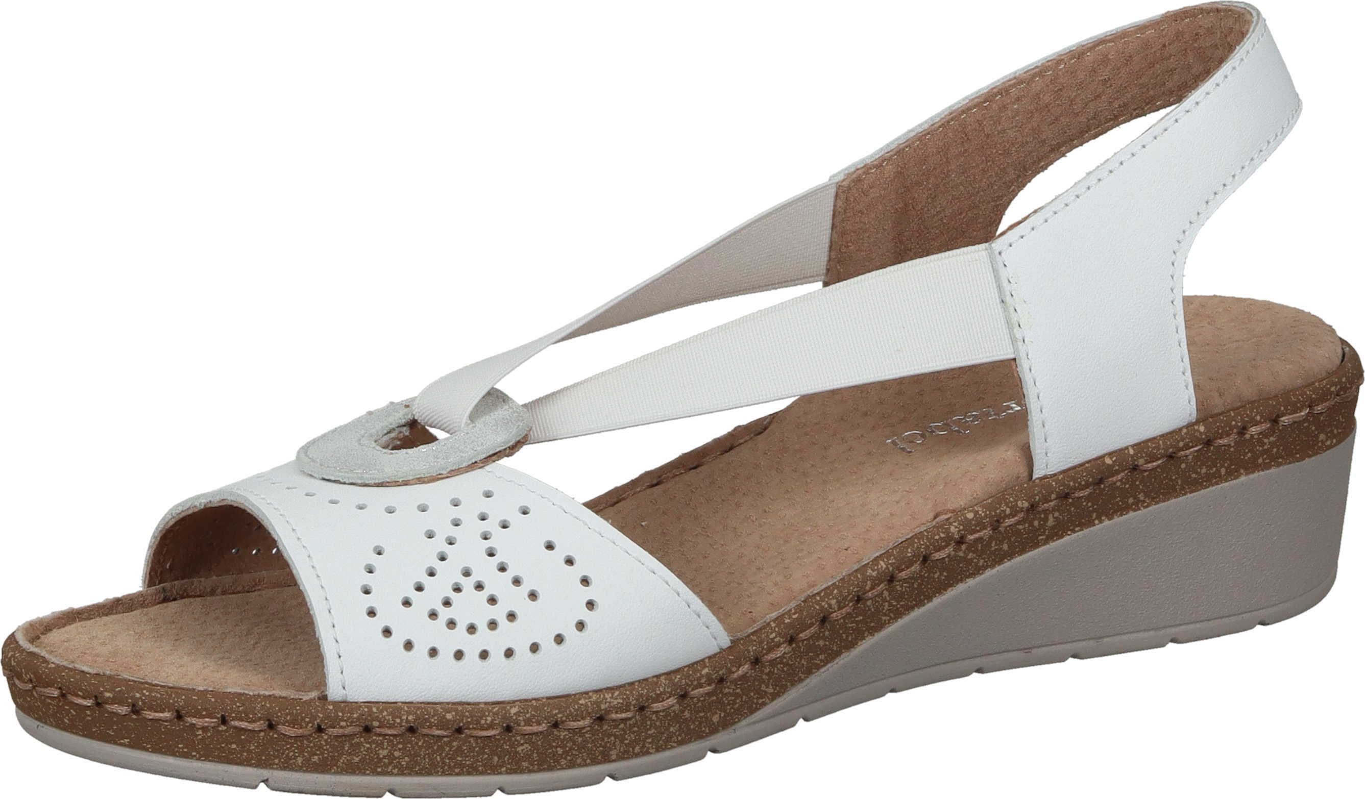 Comfortabel Sandaletten Keilsandalette mit Gummizug