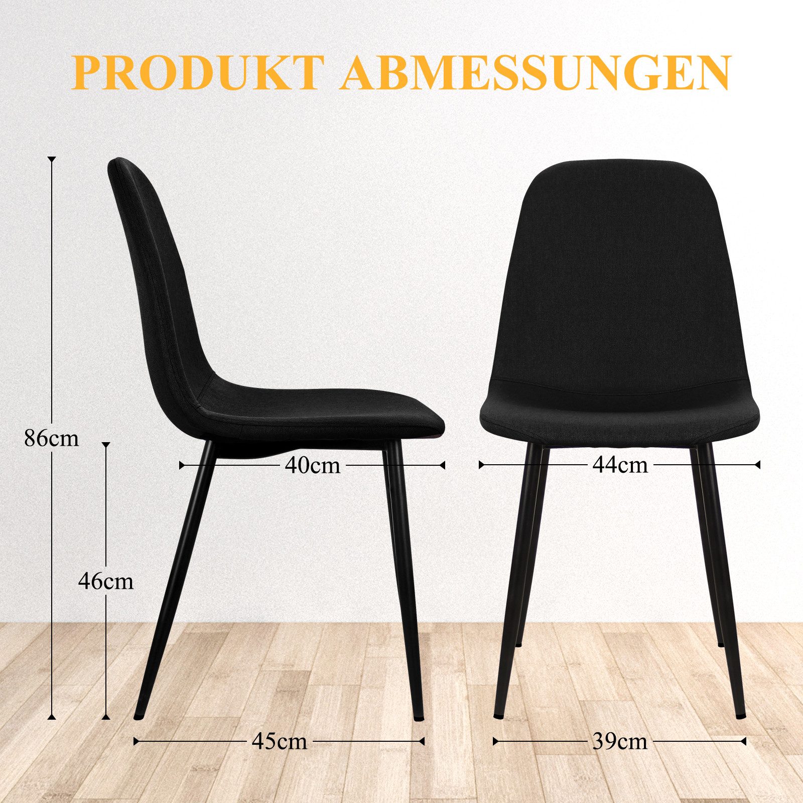 HOMELUX 4-Fußstuhl Esszimmerstühle 4er Set, Stühle günstig online kaufen