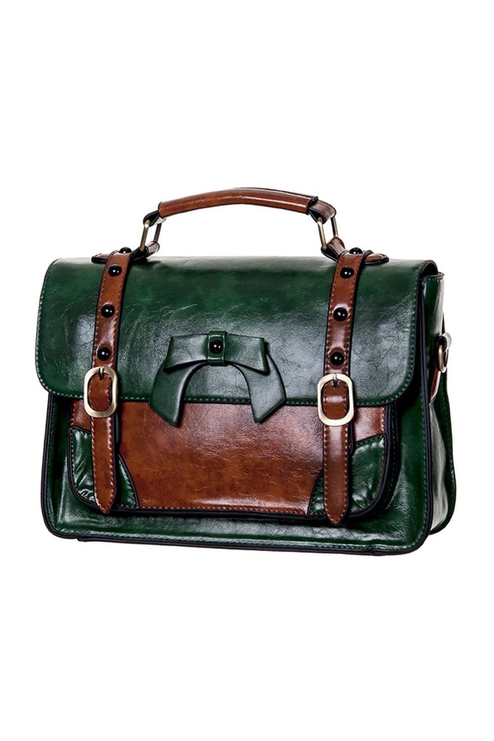 Schultertasche Buckle Bow Grün