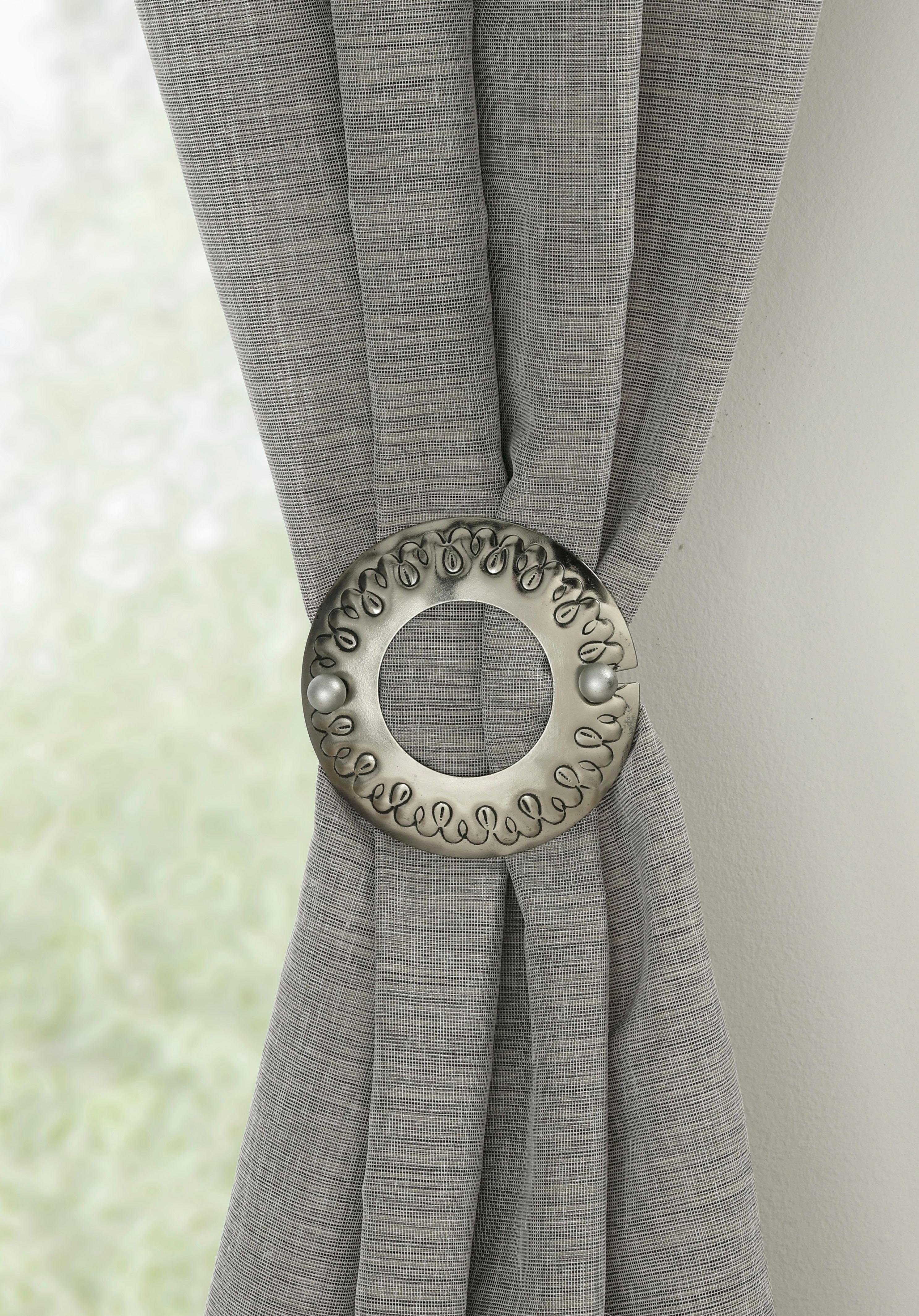 Gardinia Dekospange Ring Edelstahloptik Ø 12 cm günstig online kaufen