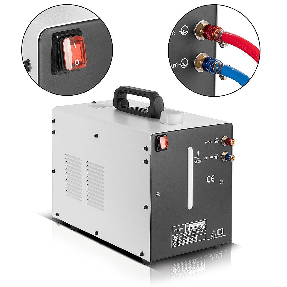 STAHLWERK Elektrowerkzeug-Set Wasserkühler mit 370 W Leistung und 6 l Tank
