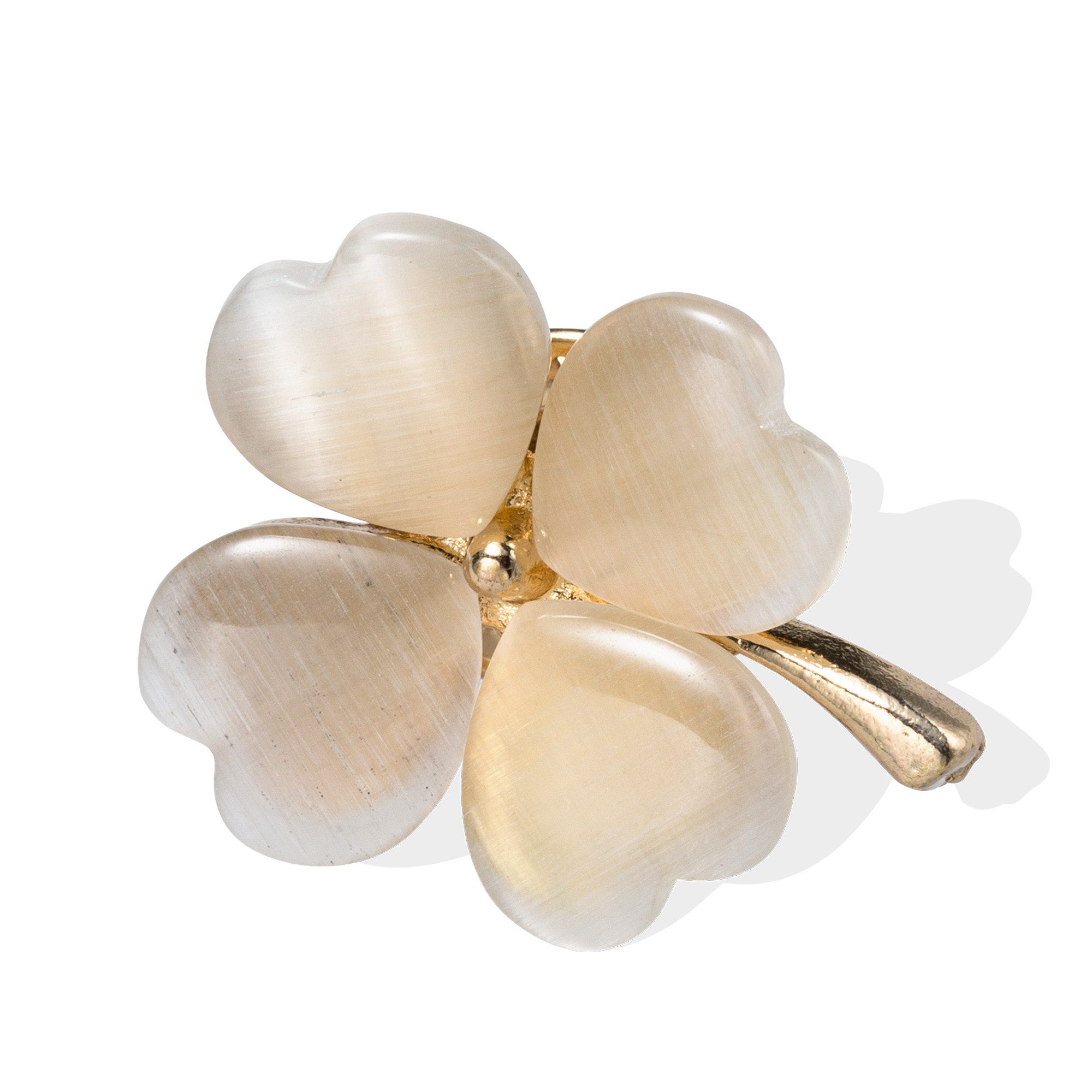 Brosche Schmuck Geschenk Messing Ansteckschmuck Blume
