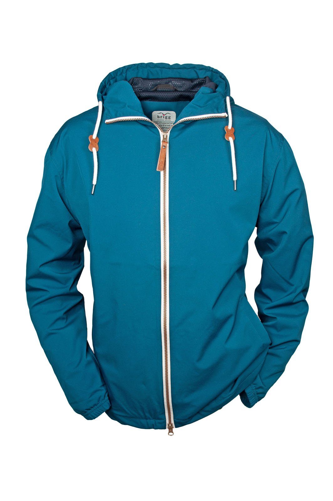 Brigg Funktionsjacke Herren Outdoor-Jacke mit Kapuze – Regenjacke atmungsaktiv wasserdicht