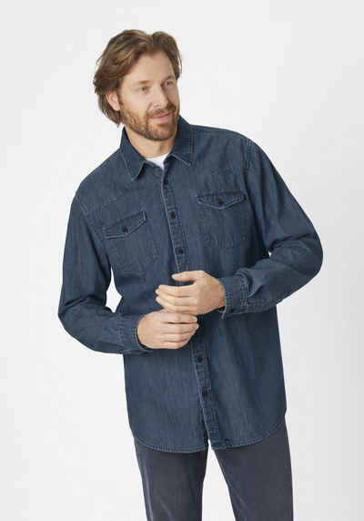 Paddock's Langarmhemd Regular Fit Denim Shirt
