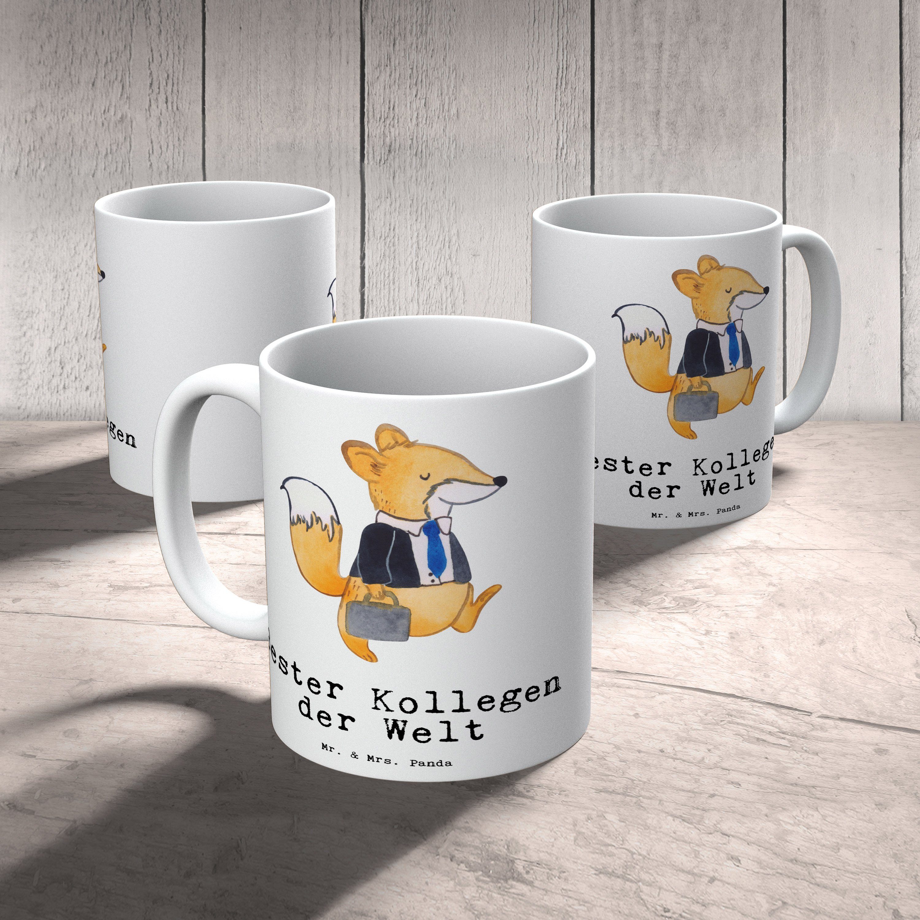 - Bester Schenken, Mr. der Mrs. & Tasse Kollegen Panda Danke, Abschiedsgeschenk, Arbeit, Kaffeebecher, Geburtstag, Weiß - Büro, Welt Kaffeetasse, Keramik Fuchs Becher, Geschenk, Tee,