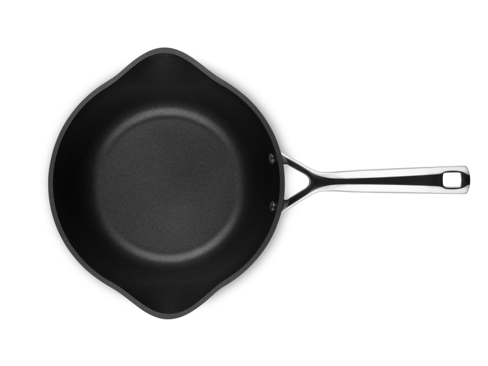 LE CREUSET Servierpfanne Aluminium-Antihaft Sautépfanne mit zwei Ausgießern rund 24cm