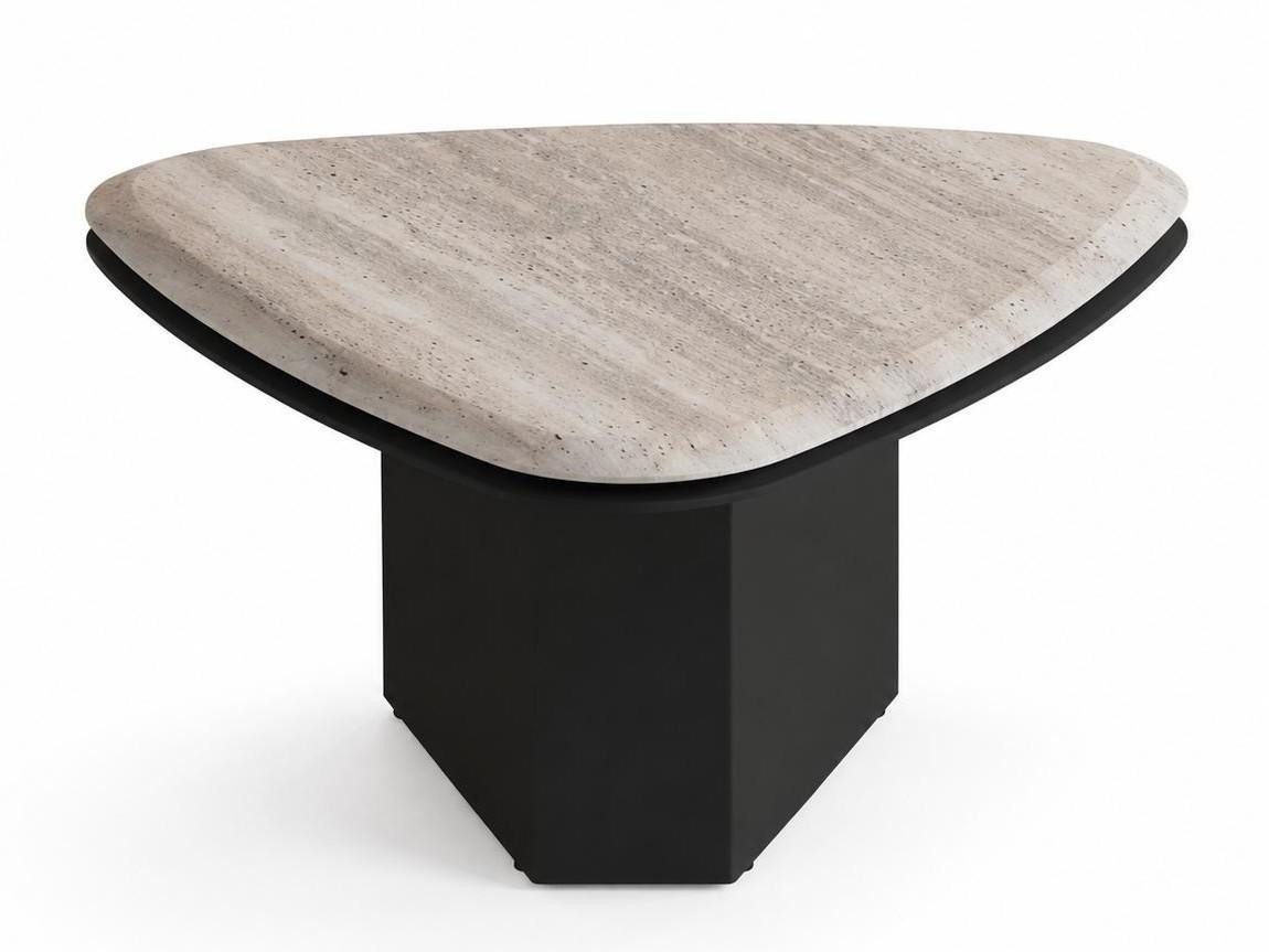JVmoebel Couchtisch Couchtisch Robust Schwarz Stabil Dreieckig Massiv Schlicht Lakonisch, Made in Europa