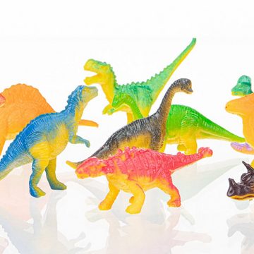 Pickwoo Spielfigur, (56-tlg), 3D Dinosaurier Malset DIY mit Spielmatte&Bäume