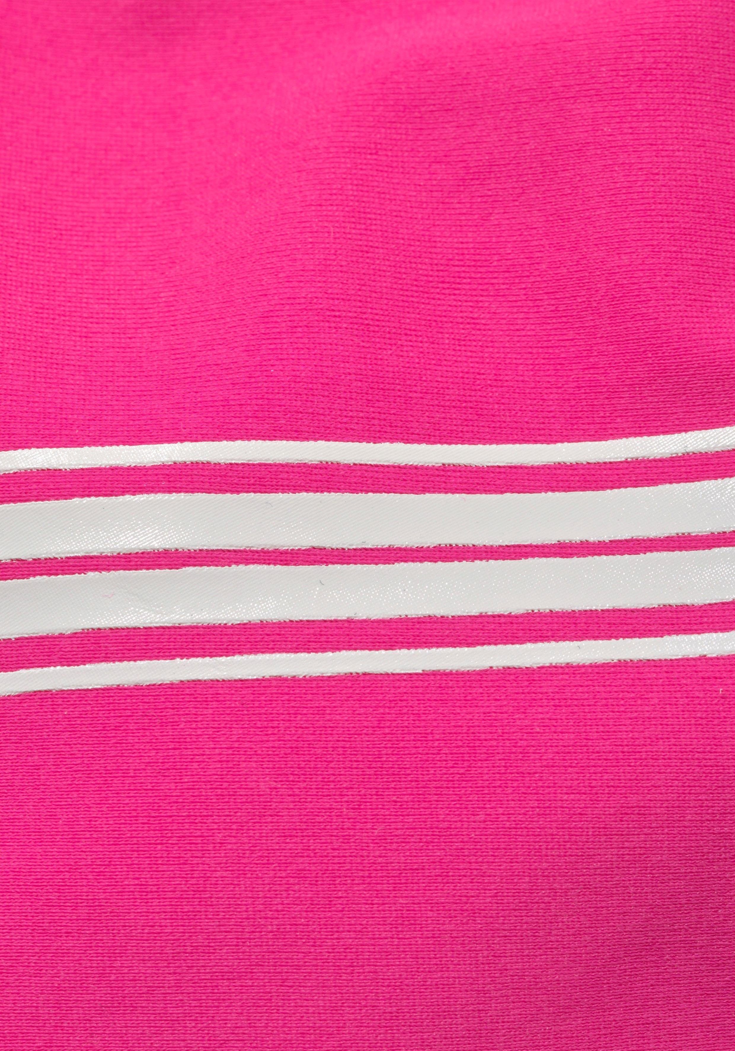 KangaROOS Bustier-Bikini Sporty Frontdruck mit sportlichem pink