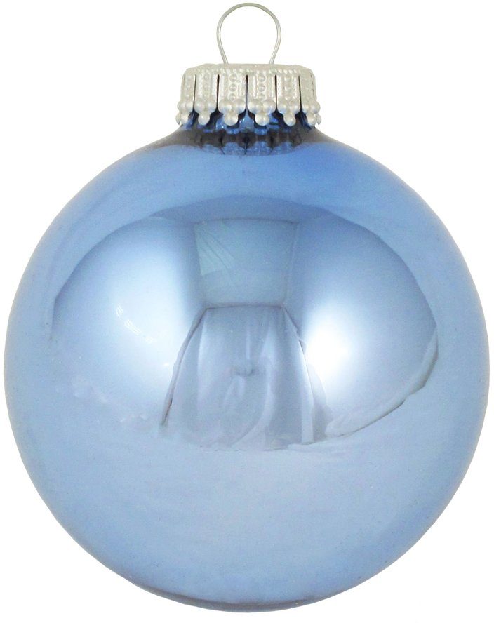 Krebs Glas Lauscha Weihnachtsbaumkugel CBK70160, Weihnachtsdeko, Christbaumschmuck, Christbaumkugeln Glas (8 St)