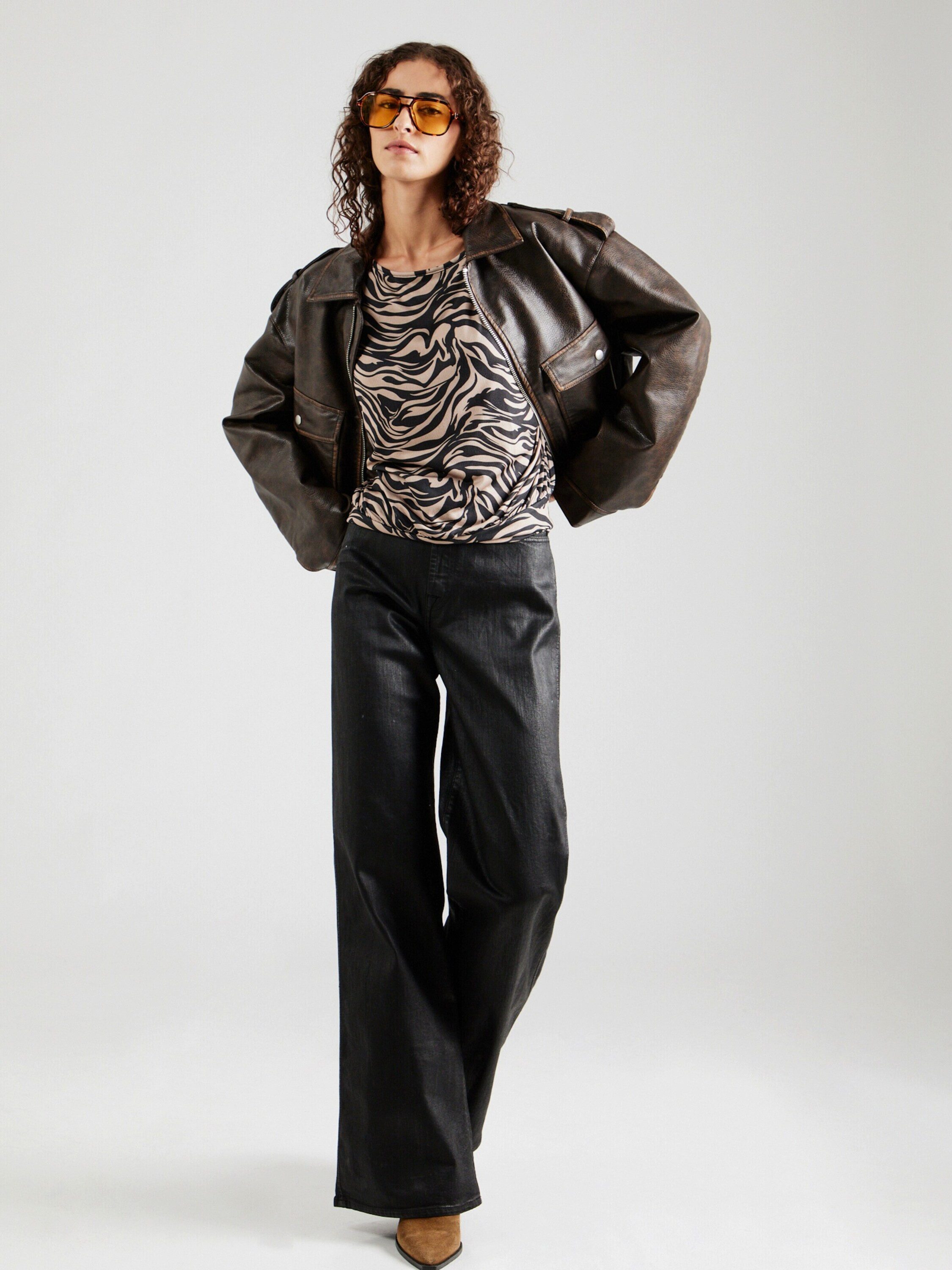 ZABAIONE Langarmshirt Mi44a (1-tlg) Drapiert/gerafft