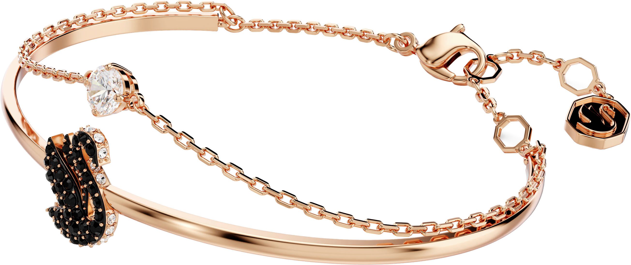 Swarovski Armreif Swarovski Iconic Swan, mit Swarovski® Kristall und Emaill günstig online kaufen