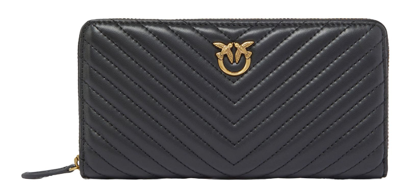 PINKO Geldbörse Zip Around Sheep Nappa Chevron, aus echtem Schafsleder günstig online kaufen