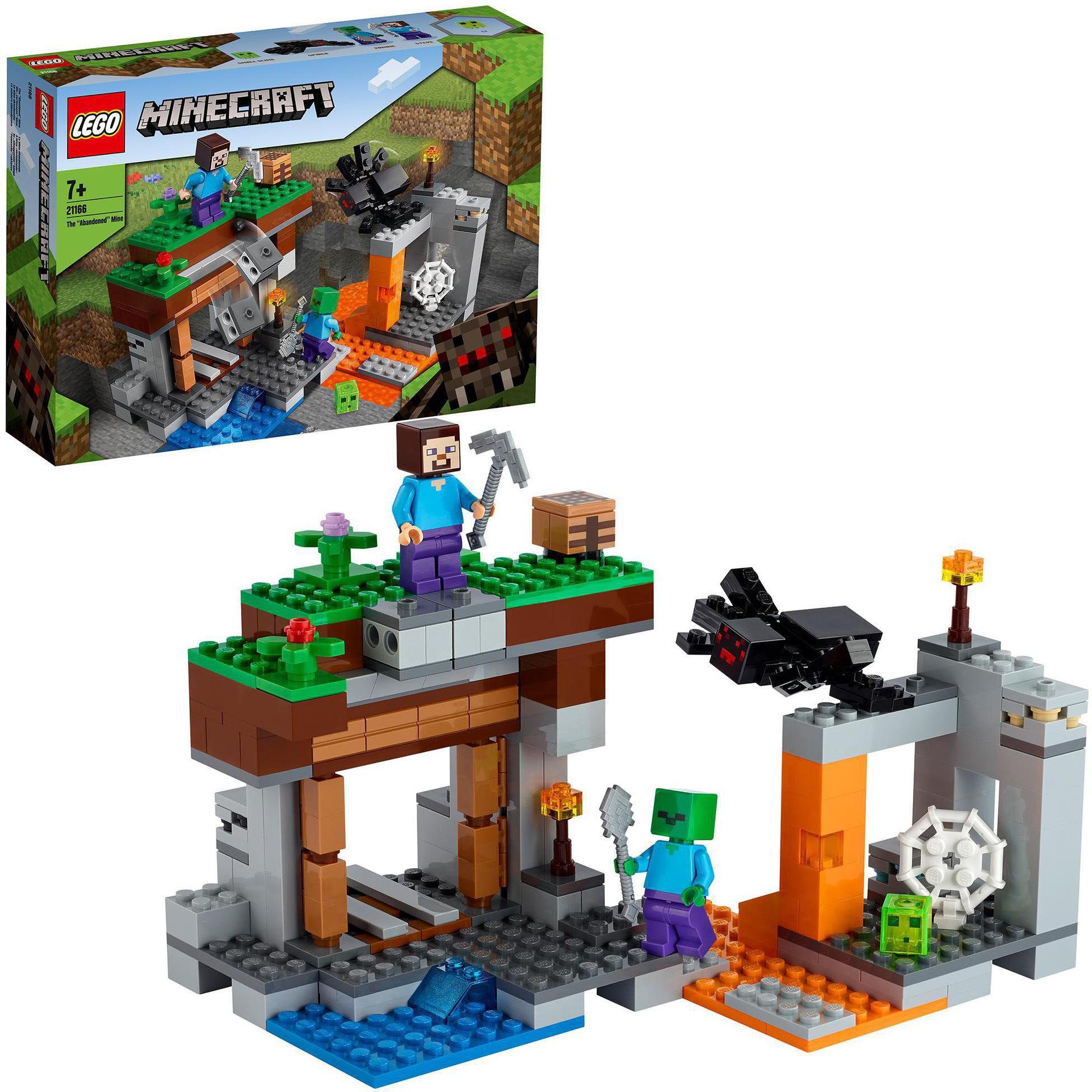 LEGO® Konstruktionsspielsteine Die verlassene Mine (21166), LEGO® Minecraft™, (248 St), Made in Europe