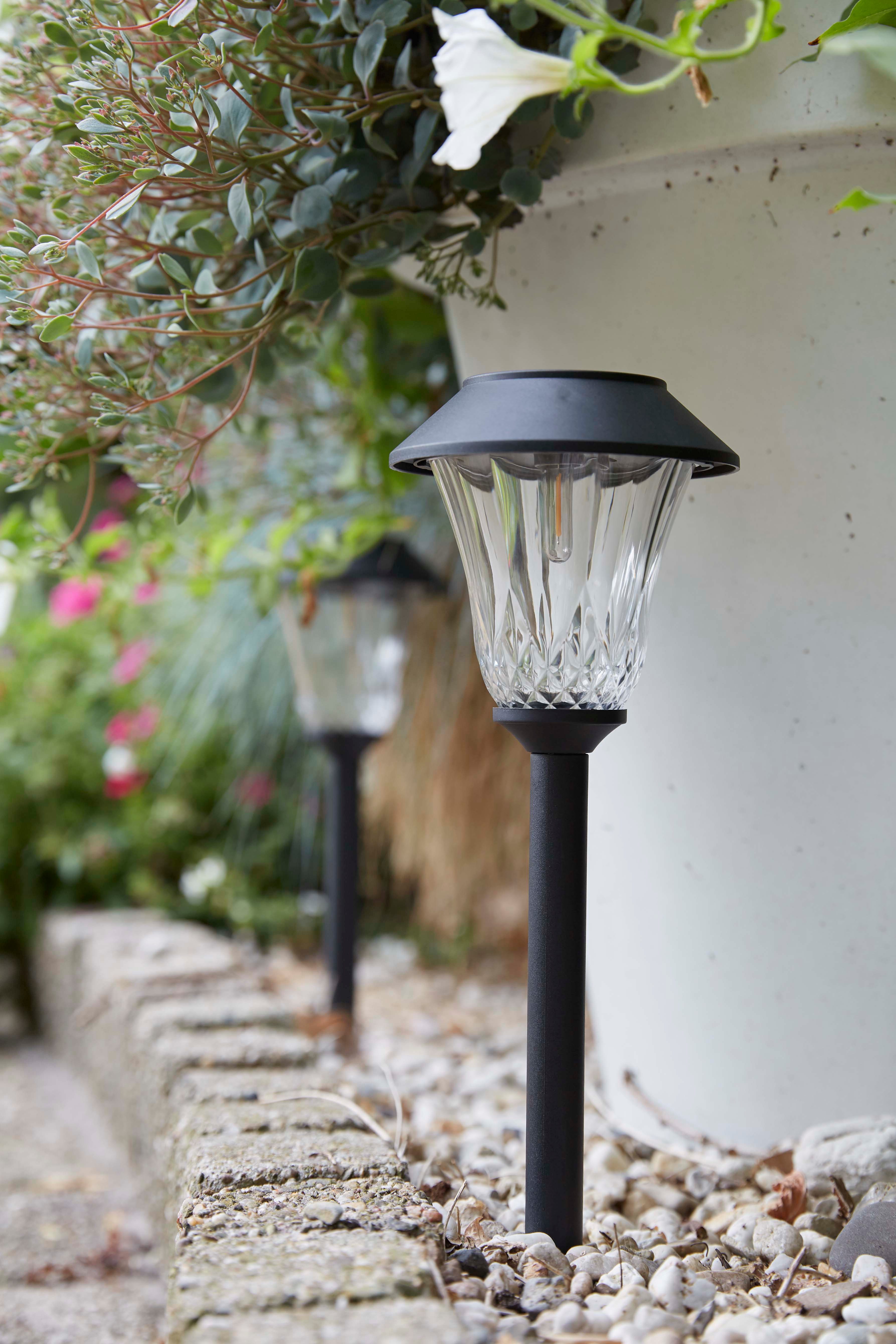 Luxform Gartenleuchte Solar-Gartenlampe - St. Tropez - 3 Stück - 5 Lumen, L günstig online kaufen