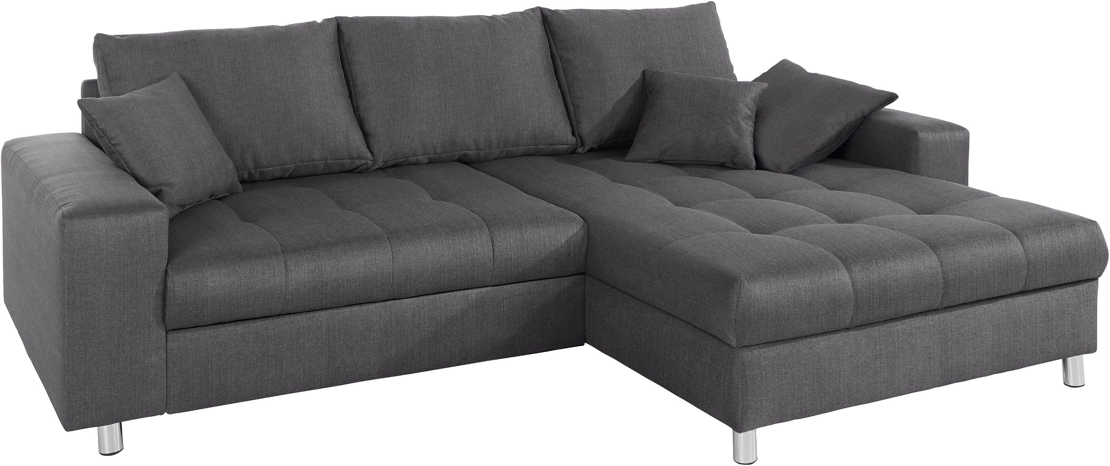 Mr. Couch Ecksofa Tobi, wahlweise mit Kaltschaum (140kg Belastung/Sitz),  RGB-LED-Beleuchtung, In mehreren Bezugsqualitäten erhältlich