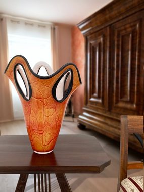 Aubaho Tischvase Glasvase Glas Vase im Italien Murano antik Stil Höhe 31cm Tischvase Fa