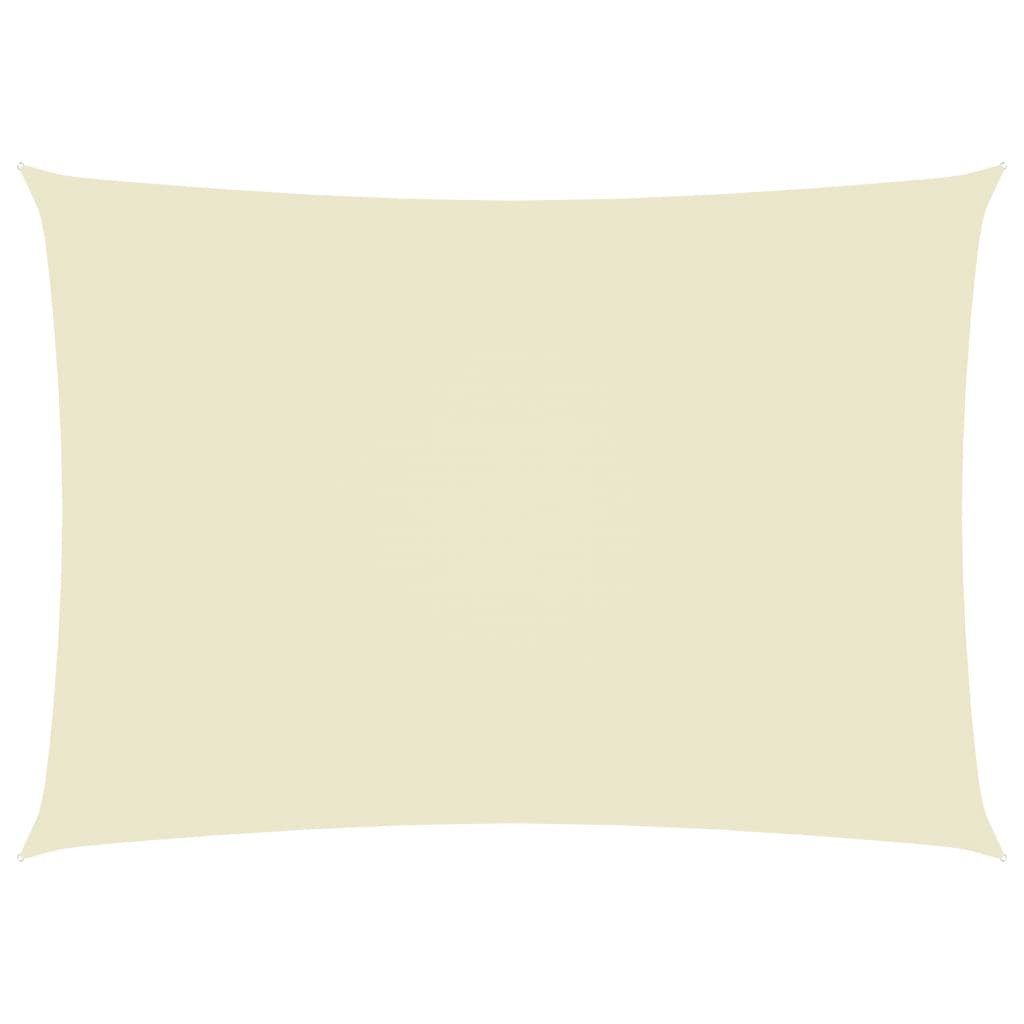 Sonnensegel 25 x 45 m Sonnensegel Oxford-Gewebe Rechteckig 2,5x4,5 m Creme Beschat