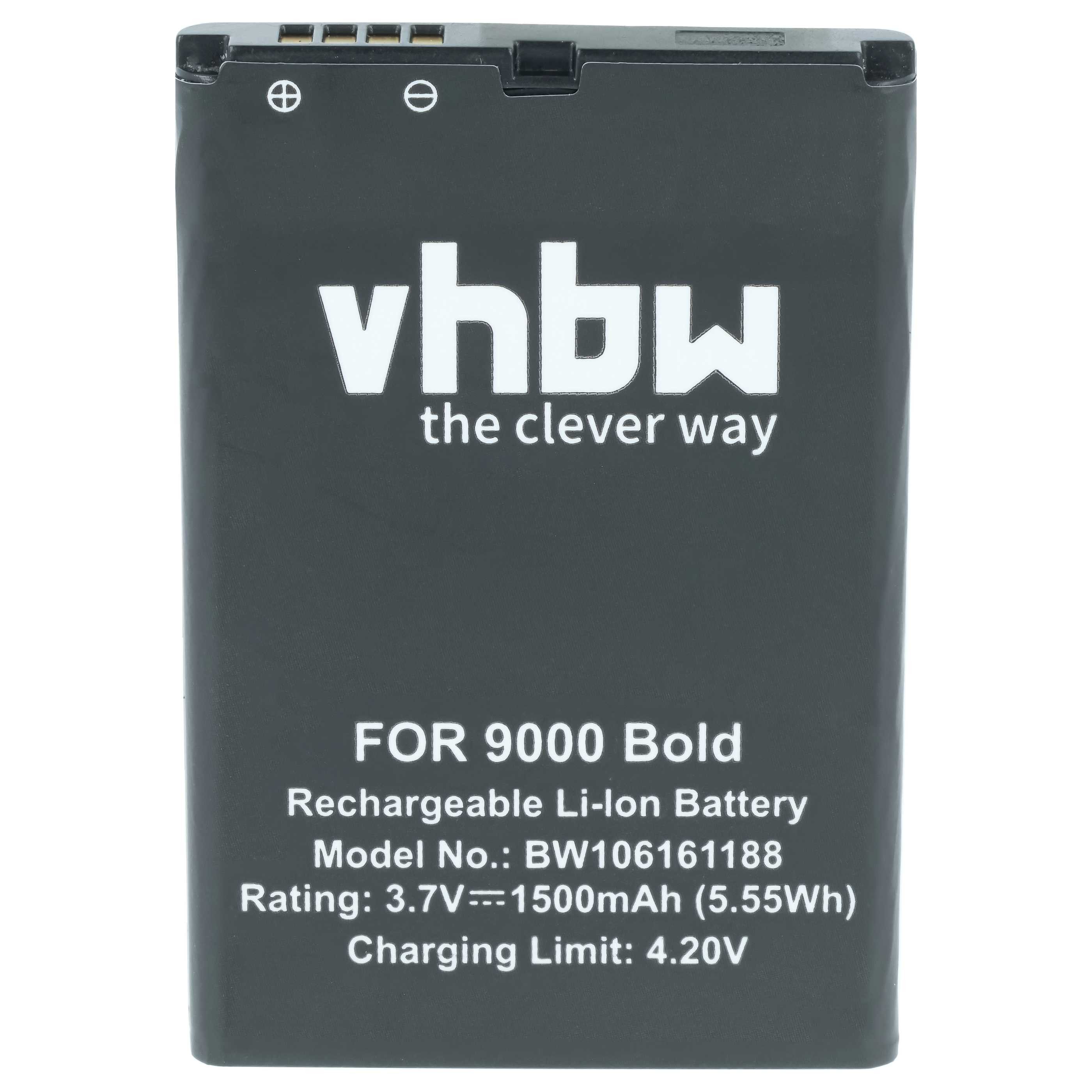 vhbw Akku Ersatz für BlackBerry BAT-14392-001, M-S1, ACC14392-001 für Smartphone-Akku Akku Li-Ion 1500 mAh (3,7 V, 1 St), Leistungsfähiger Austausch-Akku für Telefon, Smartphone