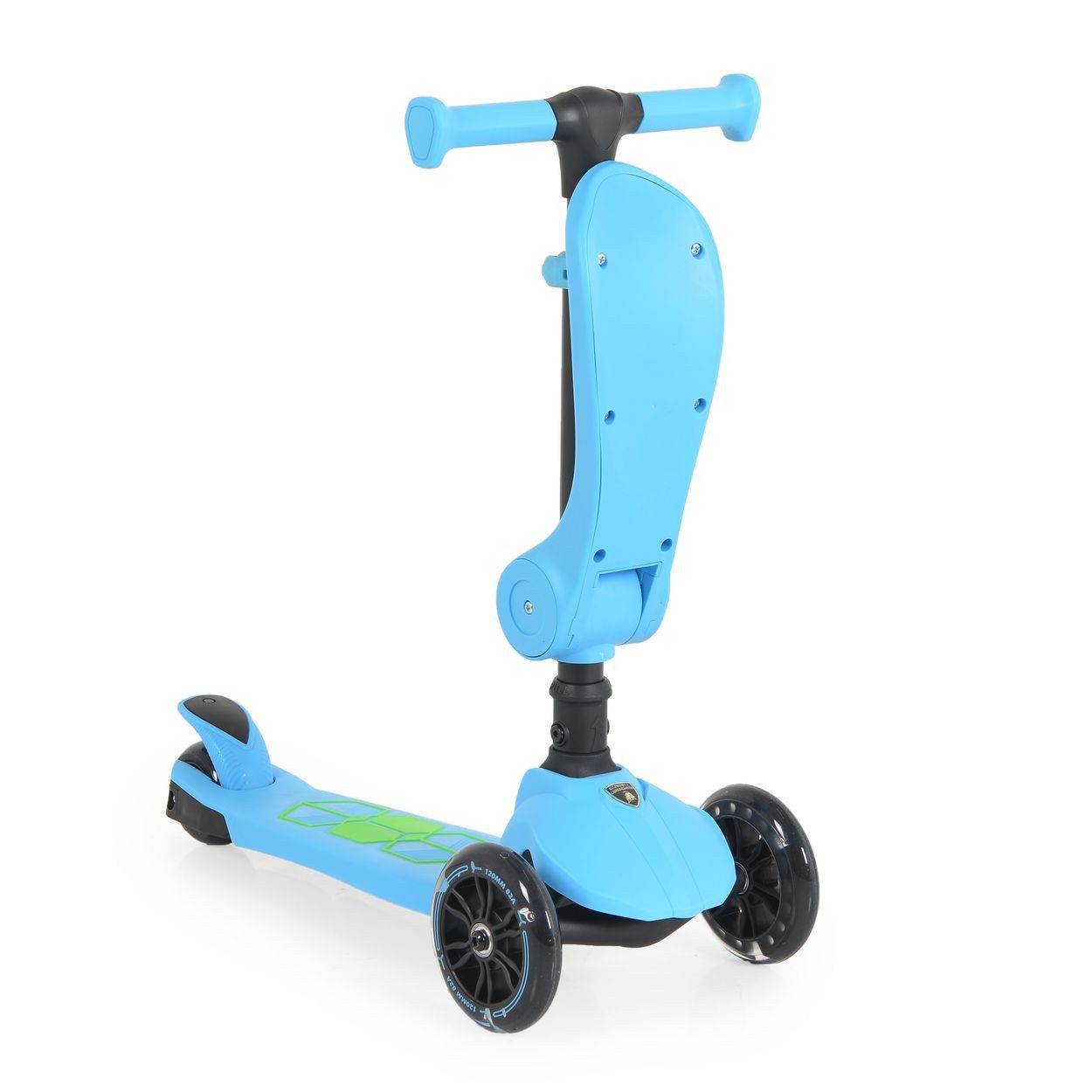 Moni Dreirad Lamborghini 2 in 1, Laufrad-Funktion, 3 PU-Räder, ABEC-7, klappbar, ab 18 Monate
