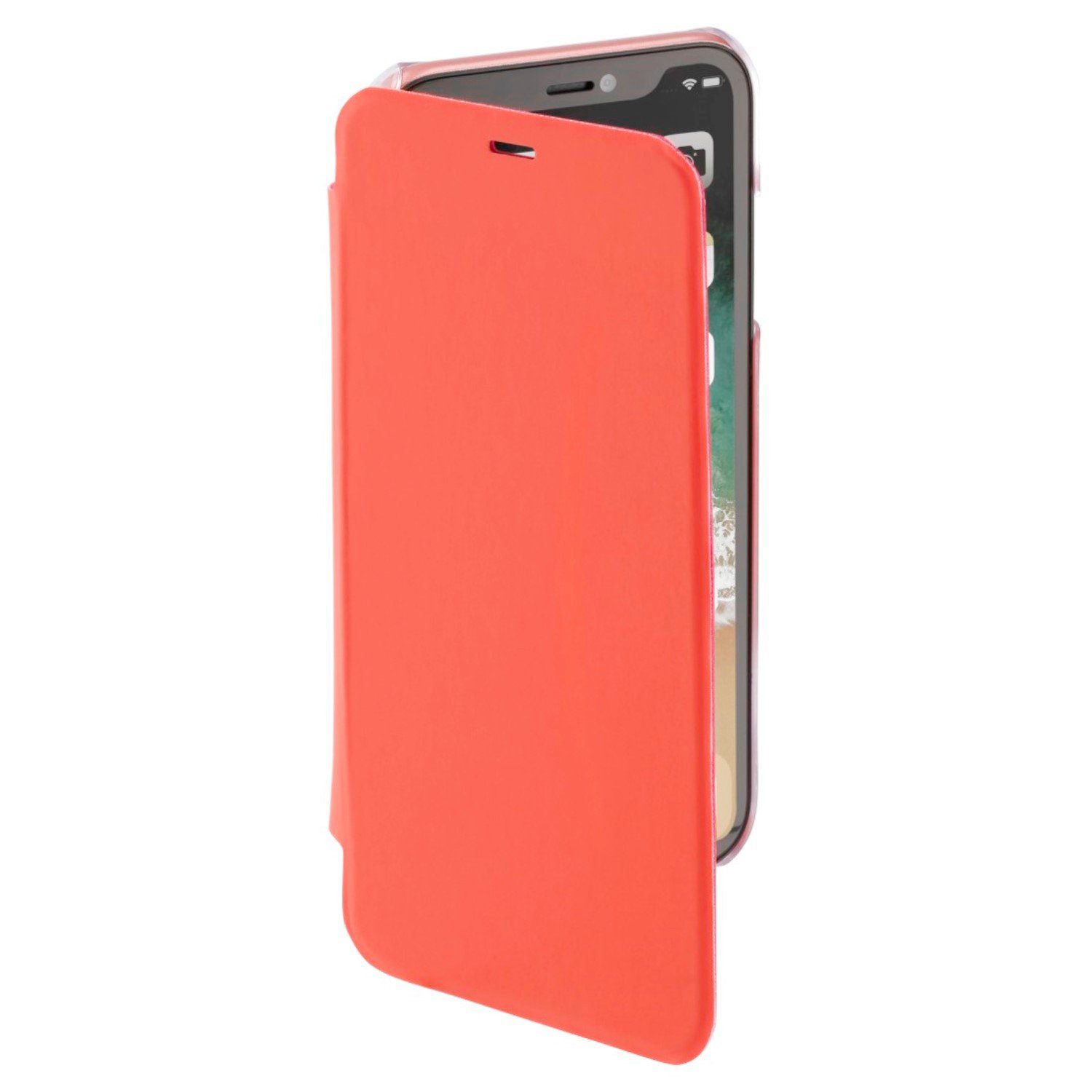 Hama Handyhülle Booklet Clear Klapp-Tasche Schutz-Hülle 15,4 cm (6,06 Zoll), Booklet Clear Schutz-Hülle Case Flip-Cover für Apple iPhone XR