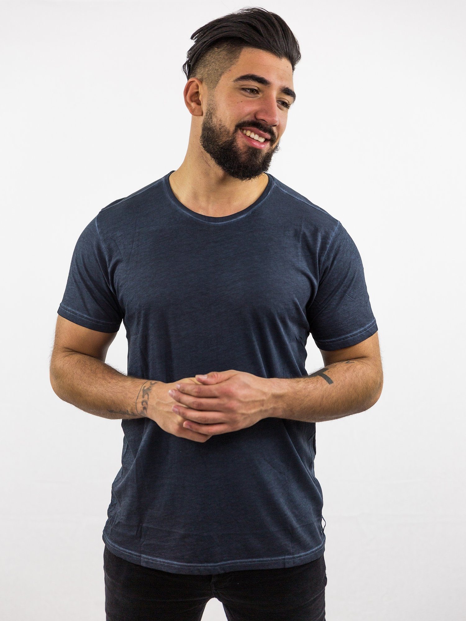 DAILY´S T-Shirt KIMI: Herren softes T-Shirt aus 100% Biobaumwolle Dunkelblau