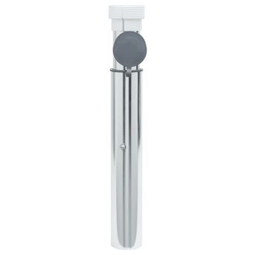 vidaXL Schirmhalter Bodenhülse für Sonnenschirm mit 40-50 mm Mast Silbern Aluminum, 1 tlg.