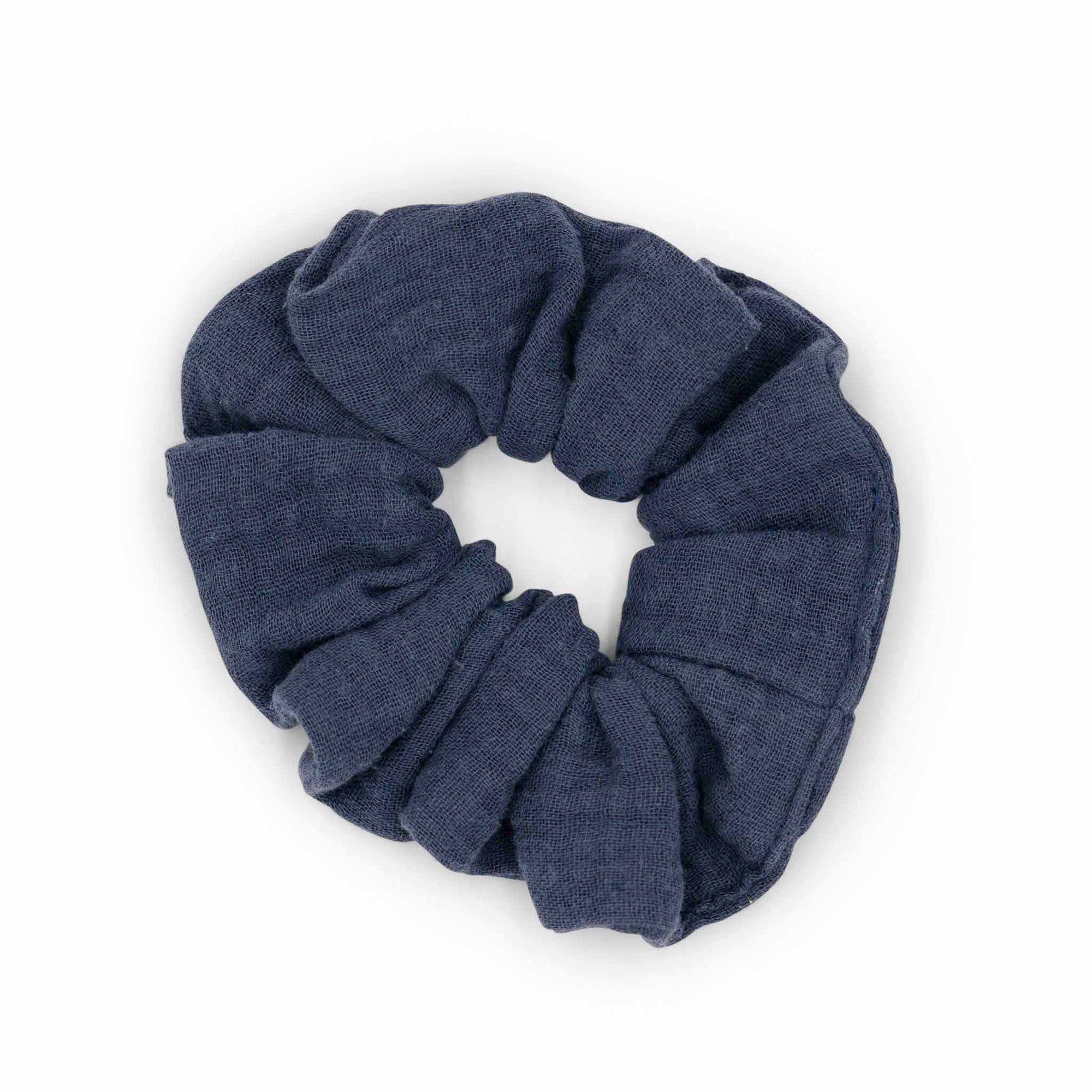 hutch&putch Haargummi Musselin-Scrunchie • Erwachsene, 1-tlg. Graublau
