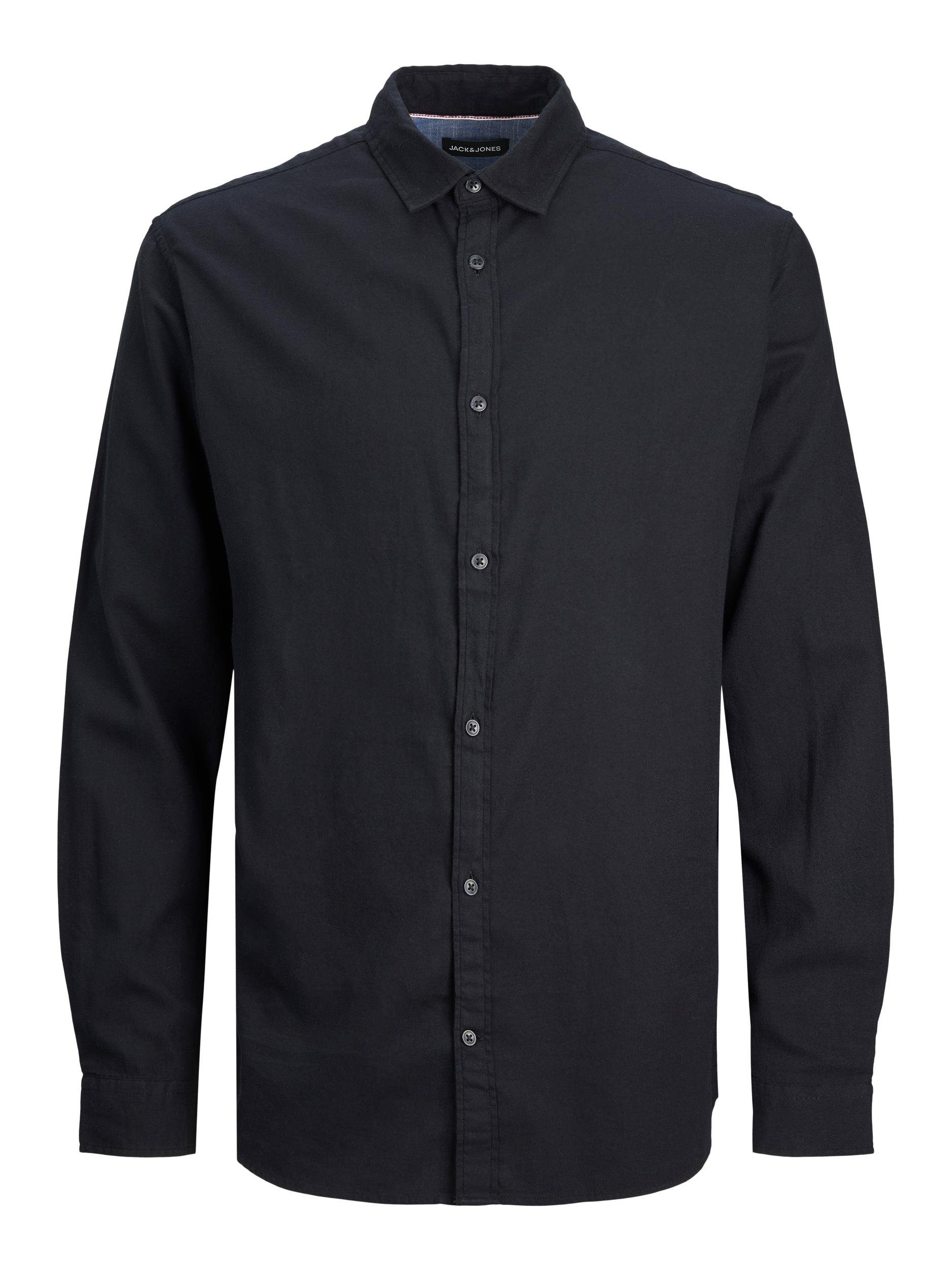 Jack & Jones Langarmhemd JJEGINGHAM TWILL SHIRT L/S NOOS Black