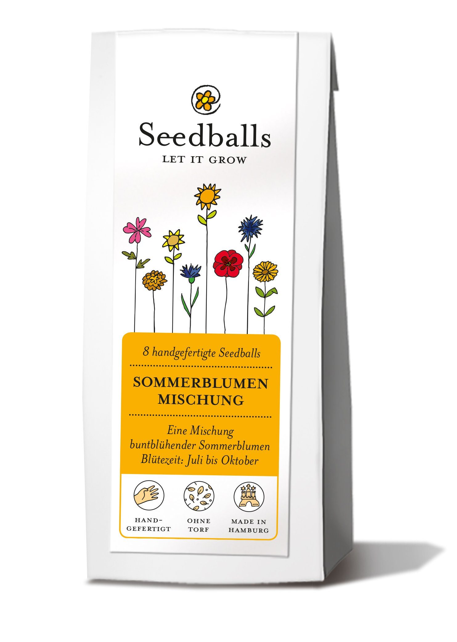 Nawemo Blumenerde Seedballs Sommerblumenmischung (8 Stück in der Packung) von Nawemo, (1-St)