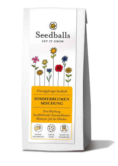Nawemo Blumenerde Seedballs Sommerblumenmischung (8 Stück in der Packung) von Nawemo, (1-St)