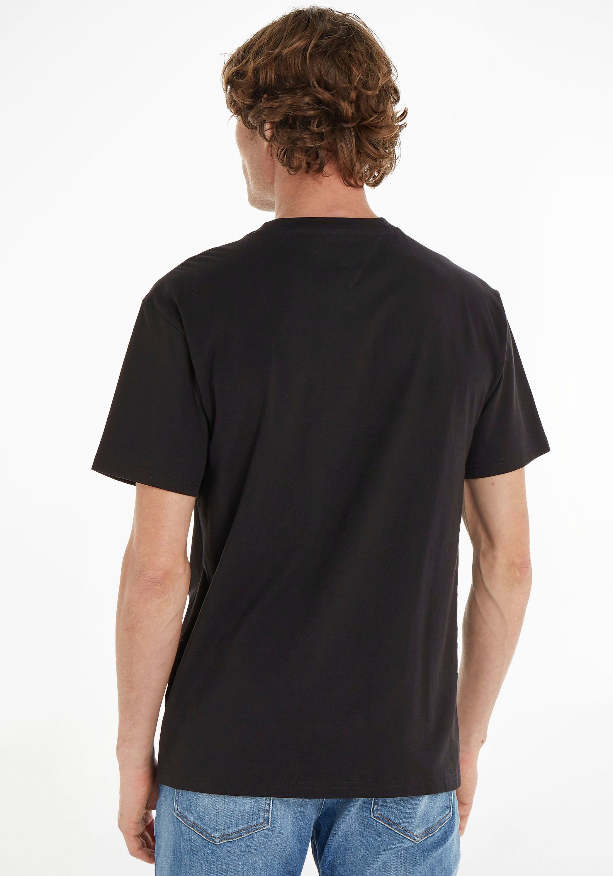 CLSC T-Shirt TJM Black Tommy Jeans LINEAR TEE CHEST
