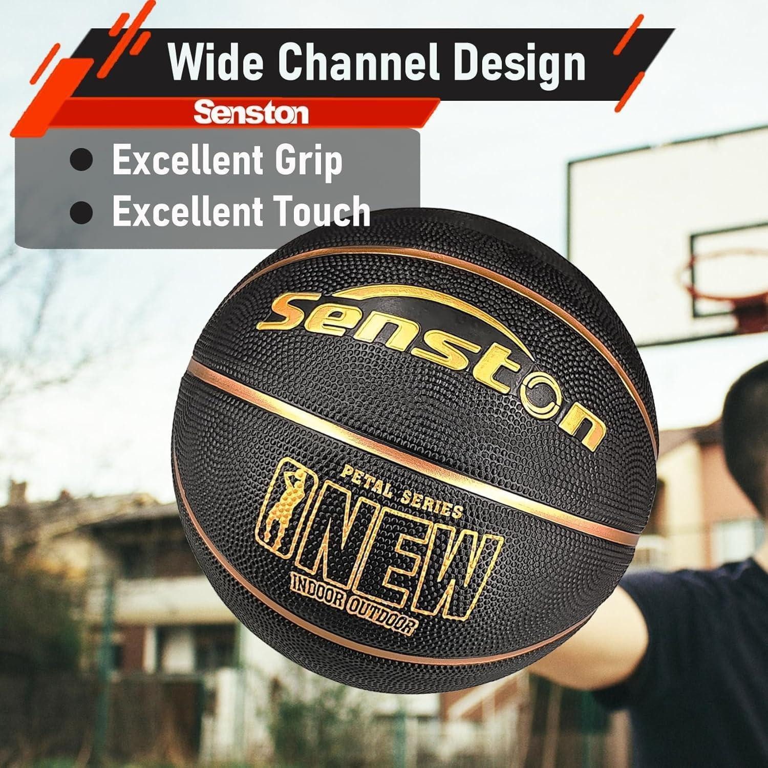 LuxusKollektion Basketball Basketball Größe 7 mit Pumpe, Outdoor Basketbälle, Anti-Rutsch & Grip – Bild 3 von 5