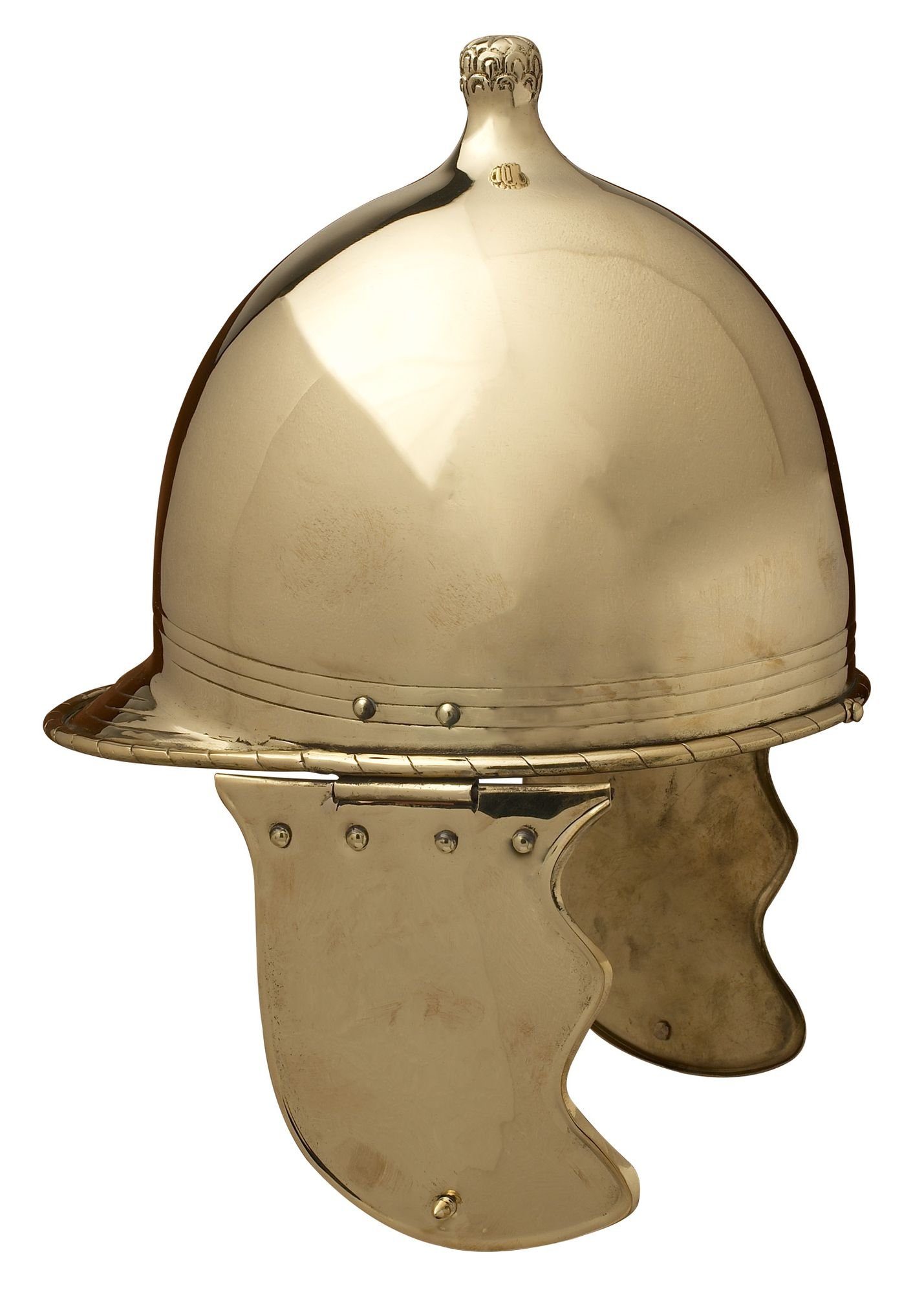 Ritter-Kostüm Republikanischer Montefortino Helm, Typ - A -, Messing