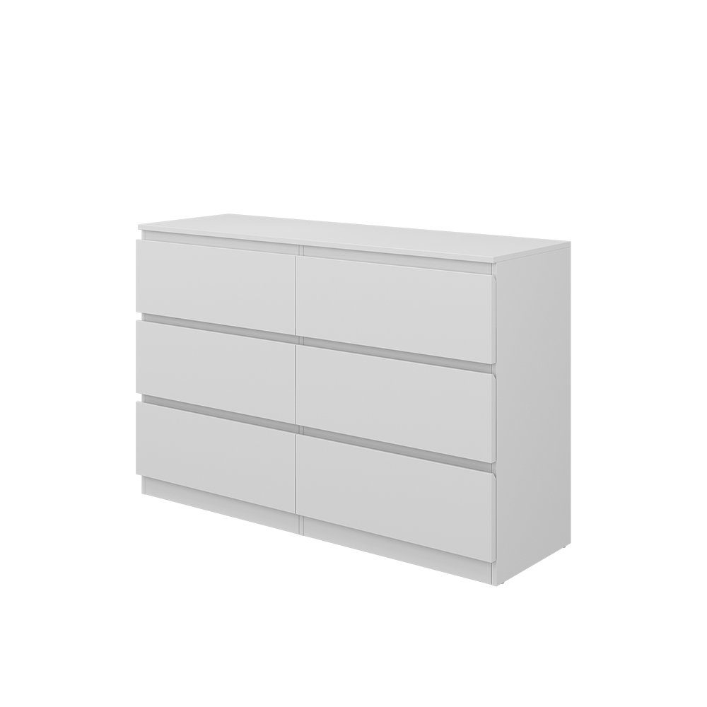 Vicco Kommode Calisto, Weiß/Weiß, 120 x 78.5 cm (1 St)