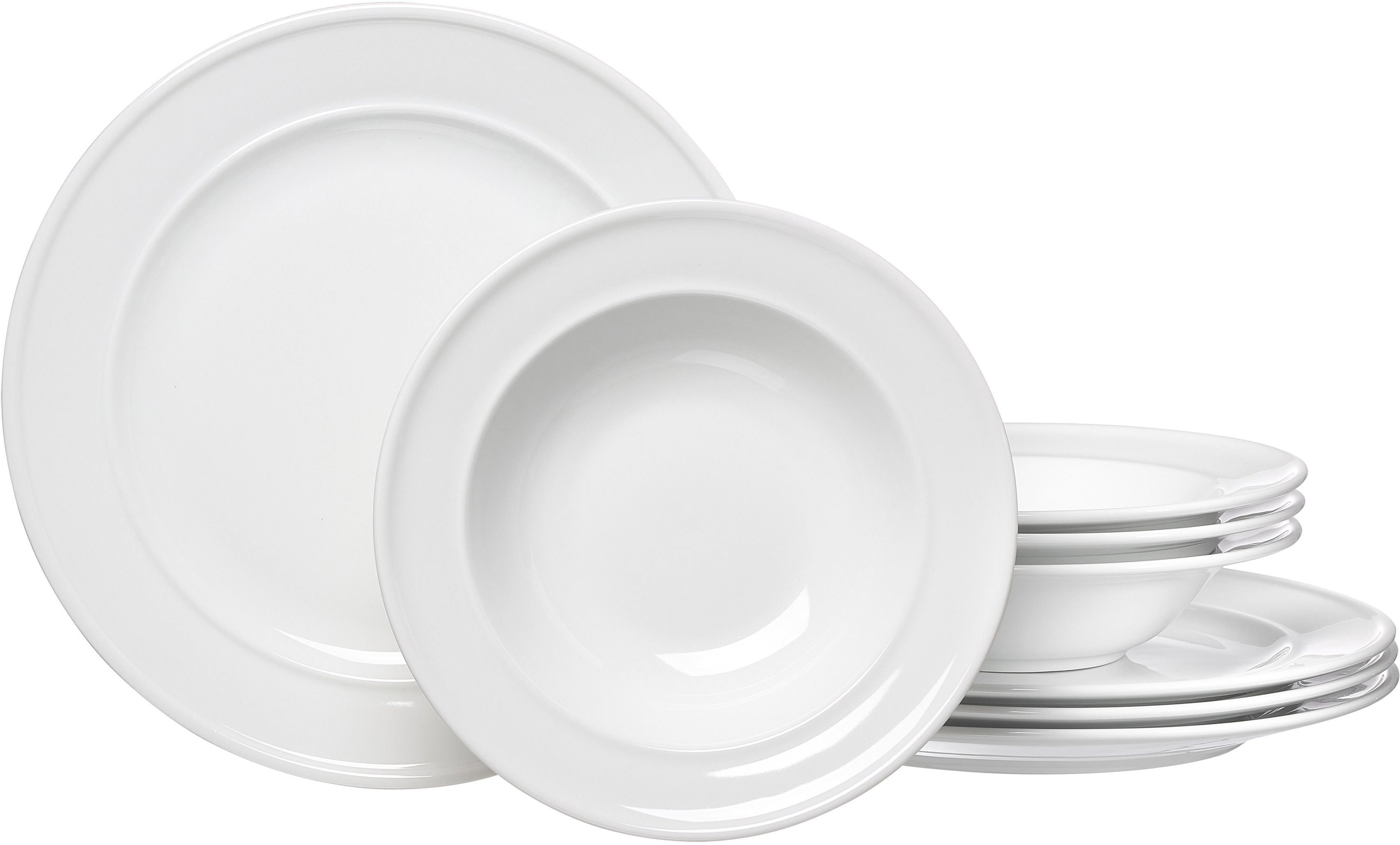 Ritzenhoff & Breker Tafelservice Simple (8tlg), 4 Personen, Porzellan
