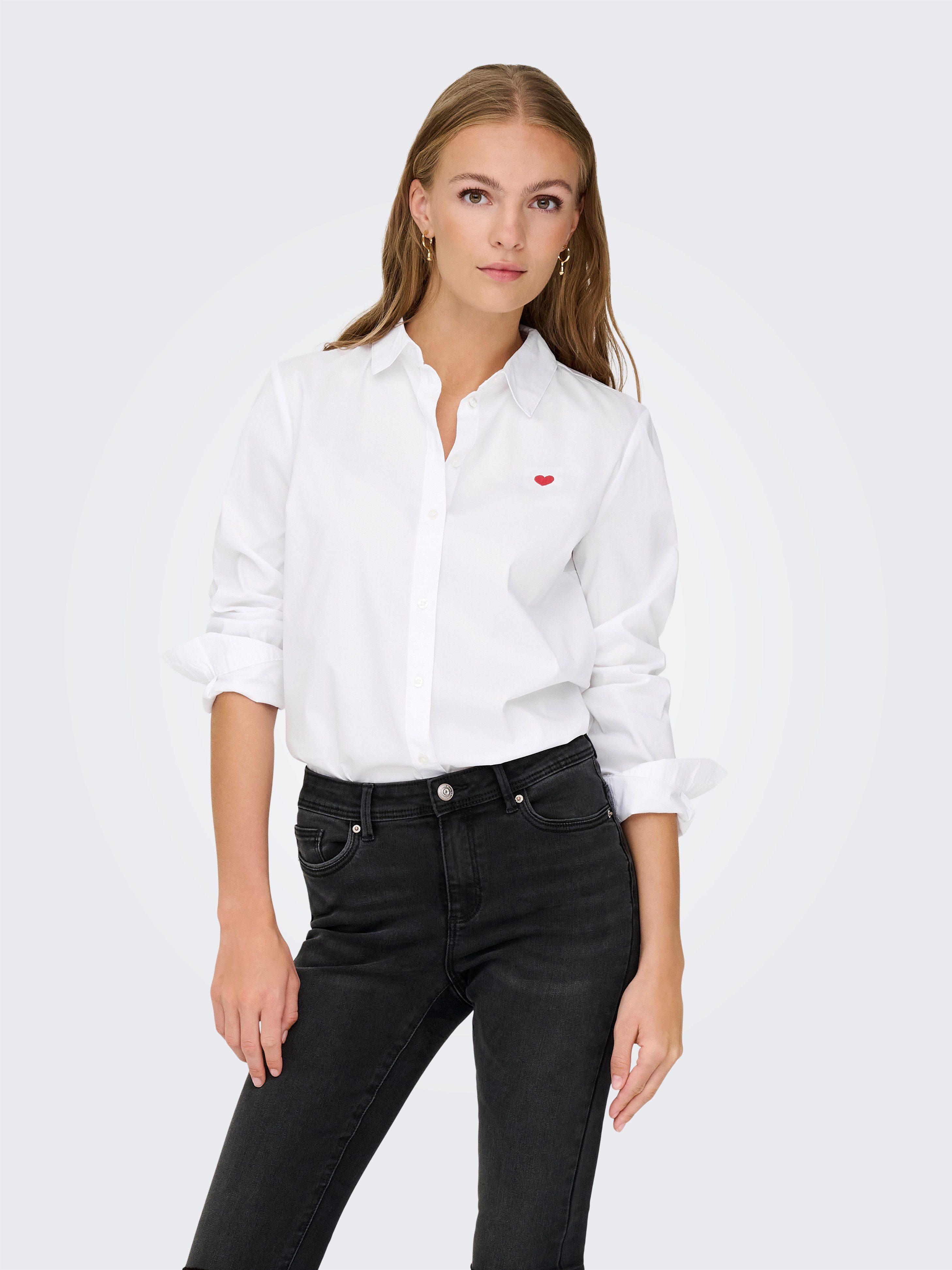 JDY Hemdbluse JDYMIO L/S EMBROIDERY SHIRT WVN NOOS in klassischer Form mit günstig online kaufen