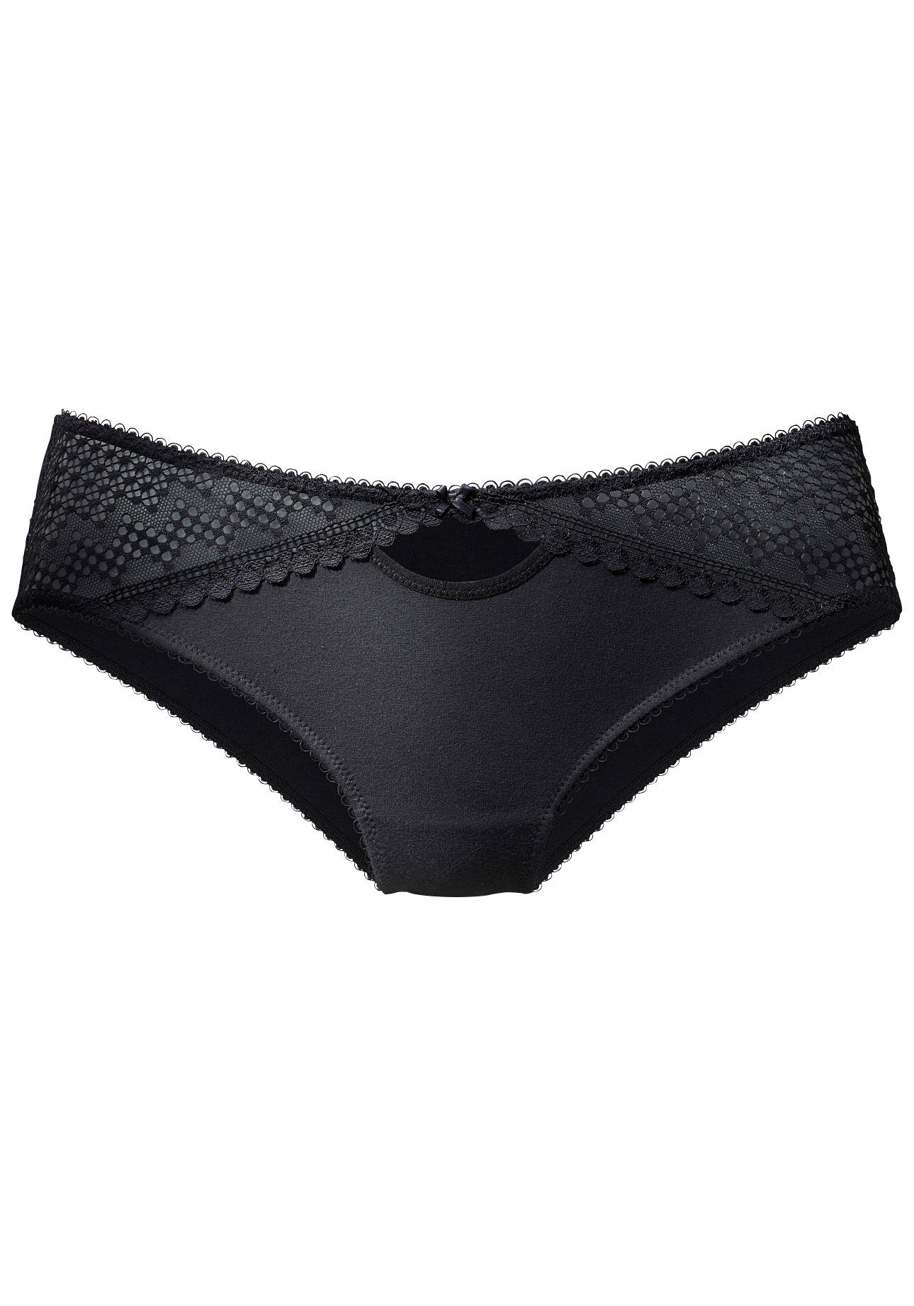 LASCANA Slip schwarz aus Bio-Baumwolle