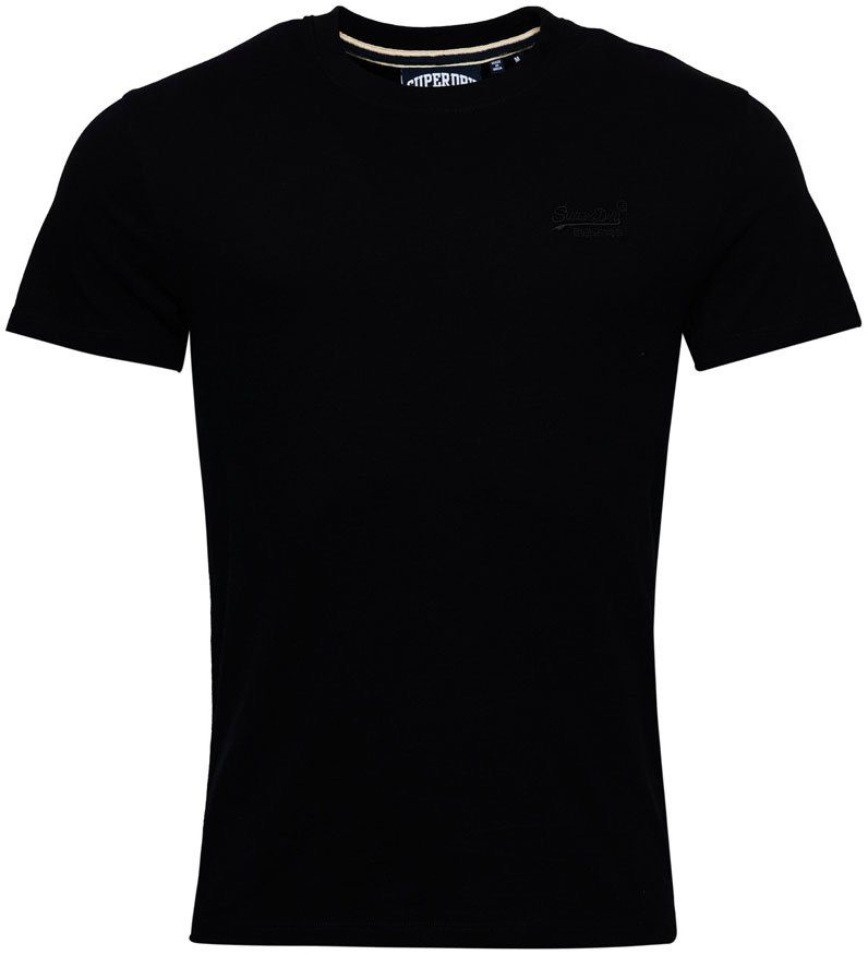 Superdry Rundhalsshirt Te Logo Vintage black Emb