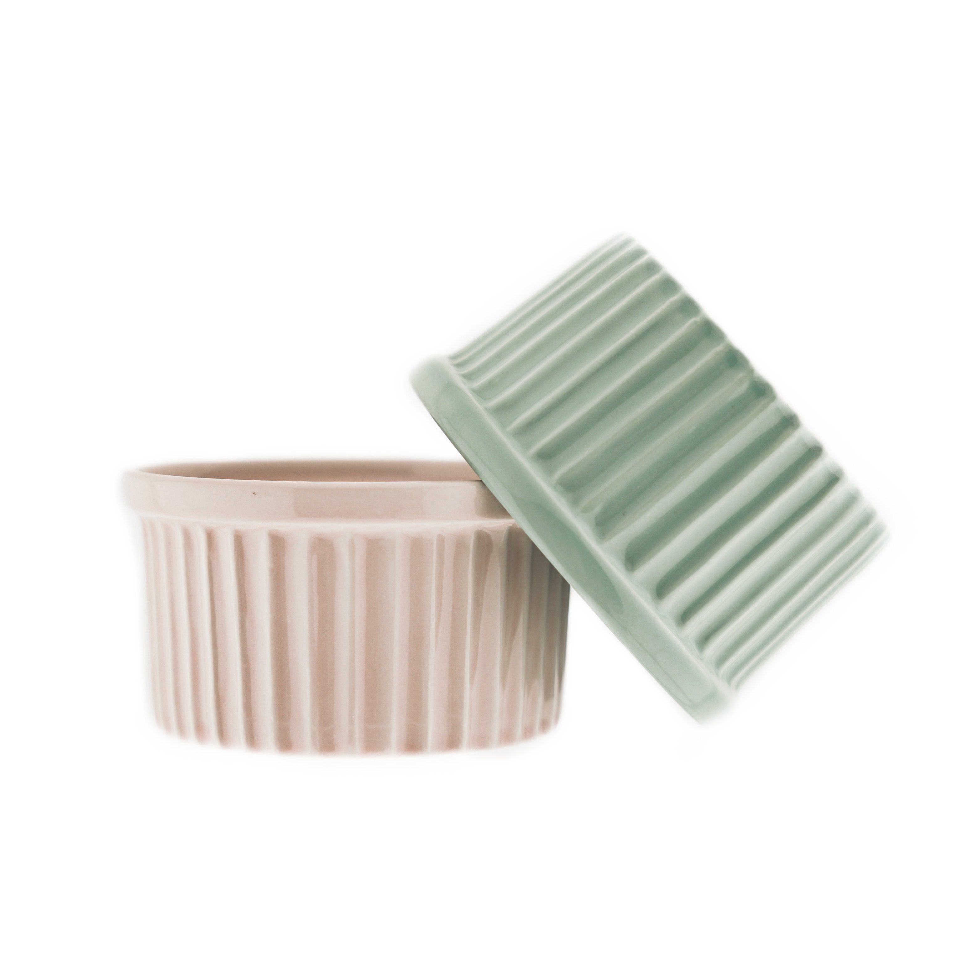 Almina Muffinform 6 Teiliges Muffinform-Set Schale aus Porzellan Rund 180 ml