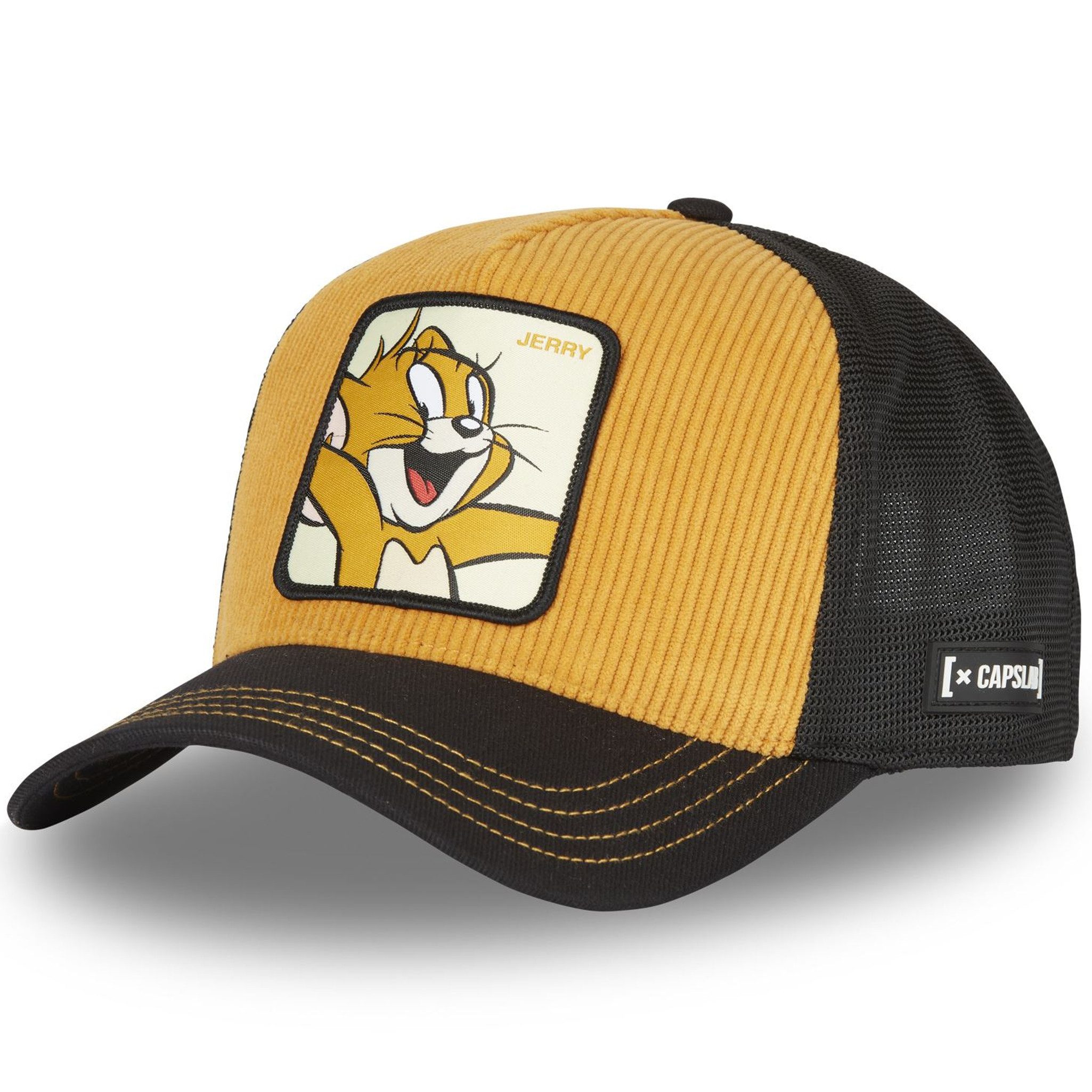 Capslab Trucker Cap CAPSLAB Trucker Cap - PREMIUM SMILE TOM & JERRY Yellow/Black (Basecap, Basecap, Meshcap, Trucker Kappe)