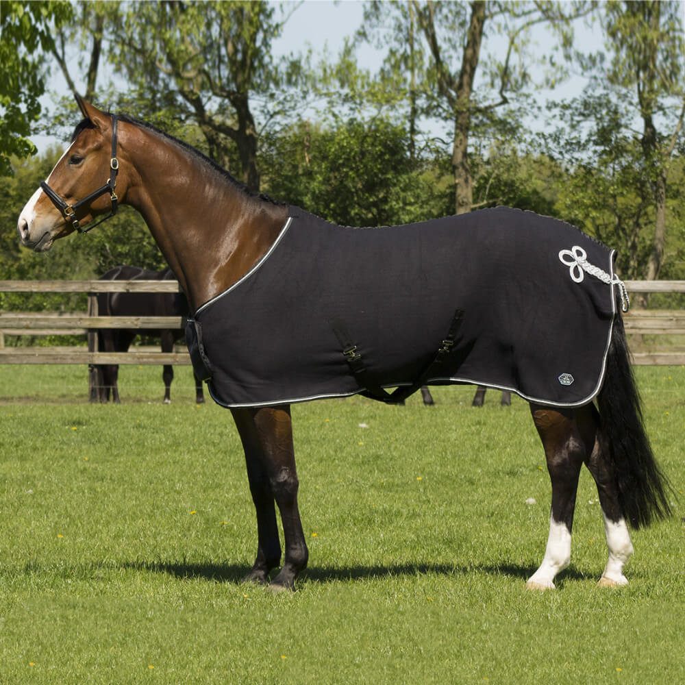 QHP Pferde-Abschwitzdecke QHP Eldorado Fleecedecke