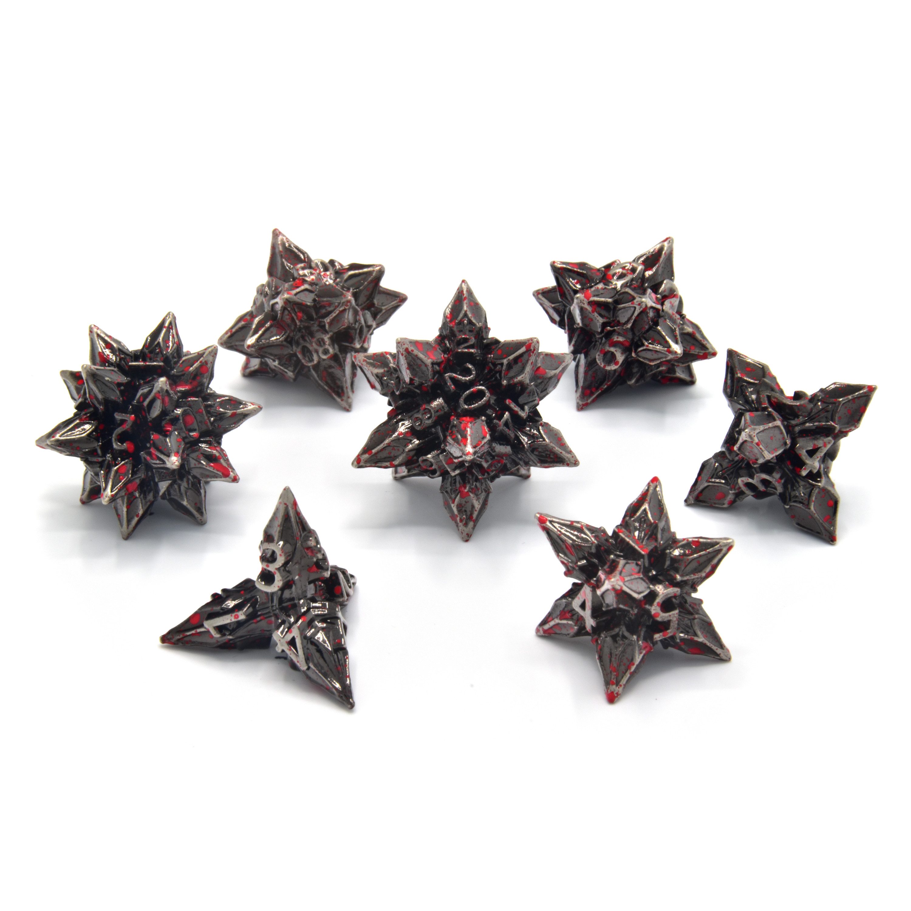 GlassStaff Spiel Glassstaff Brutal Bane Metal RPG Würfel Set CritStones Dice