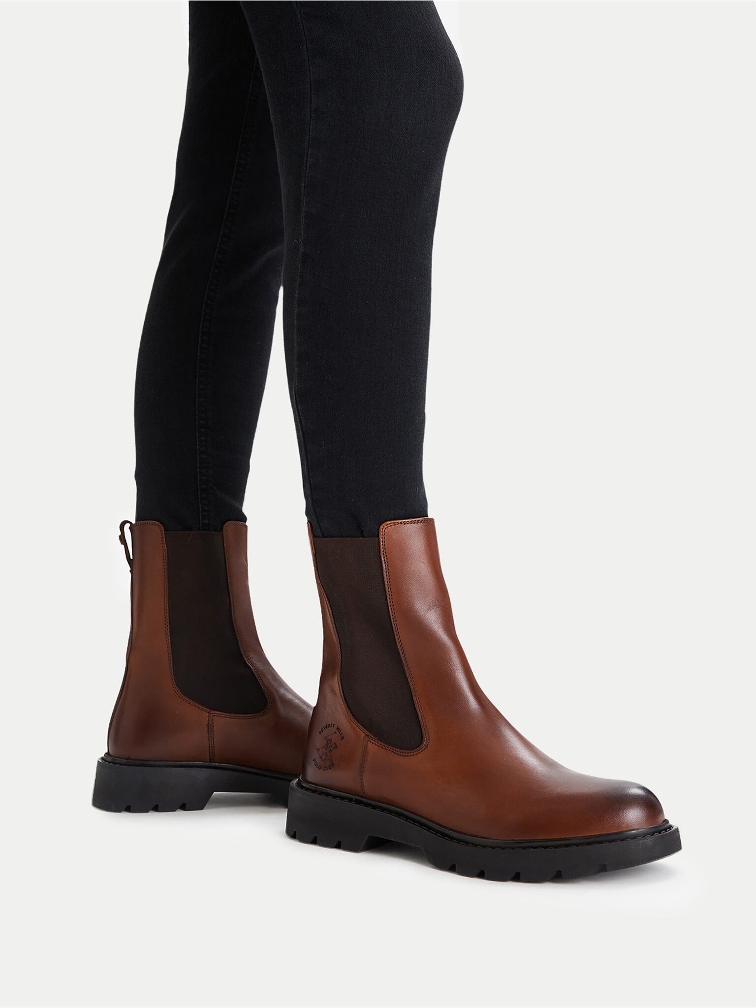BEVERLY HILLS POLO CLUB Beverly Hills Polo Club Damenschuhe Braun BEVERLY HILLS POLO CLUB-CEO- Chelseaboots