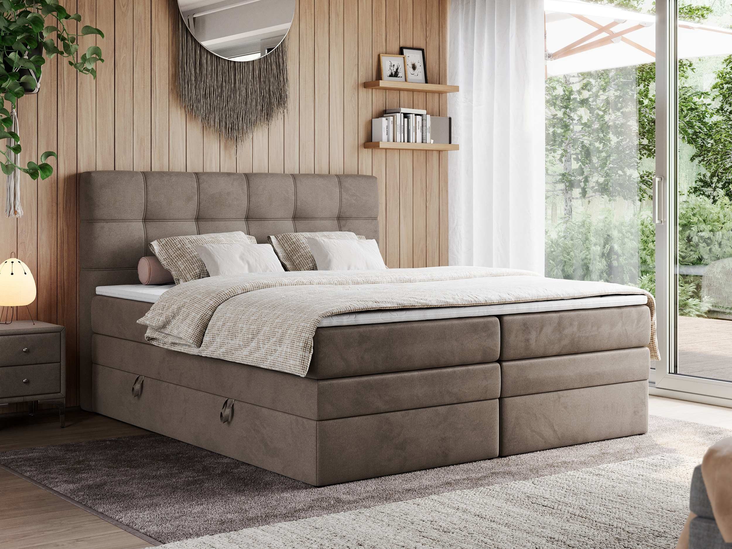 MKS MÖBEL Boxspringbett ERNI KING (T30-Schaum, günstig online kaufen