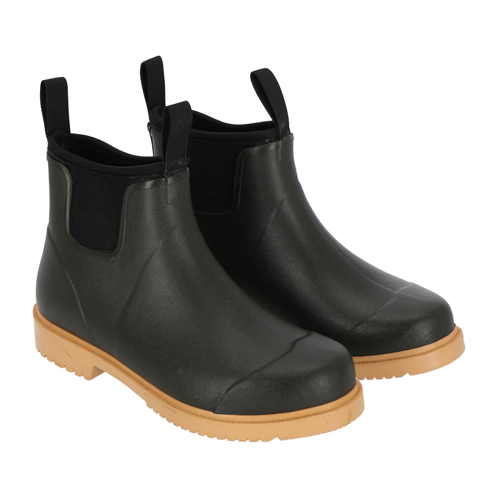 Baumfuchs 70716 Gummistiefelette Damen Halbhoher Gummistiefel unifarben mit Anziehhilfe