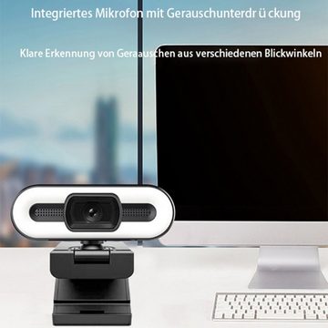 Diida Webcam,PC-Kamera,Fülllicht,Blaulichtschutz,Schönheit,HD Full HD-Webcam